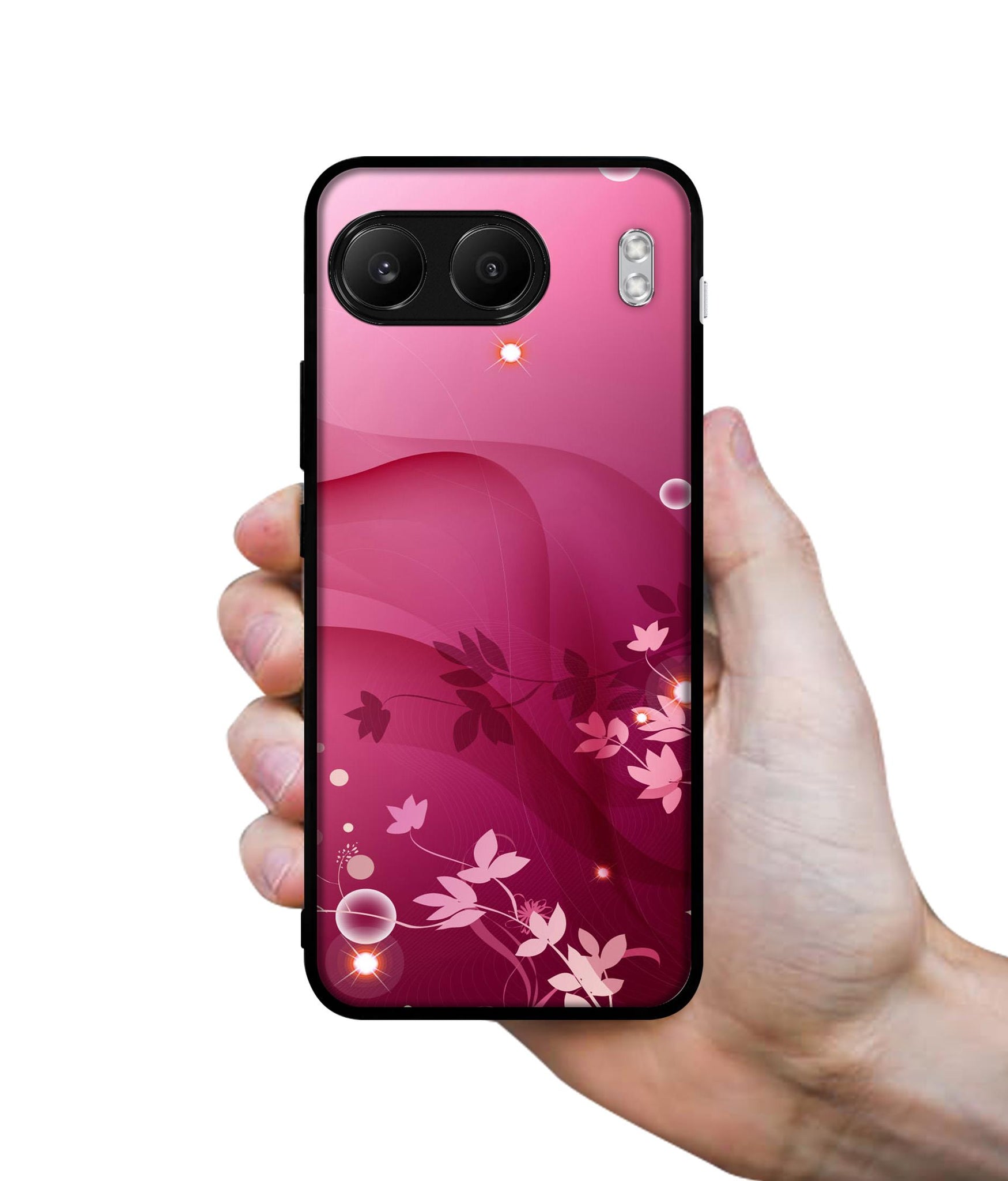 Pink Abstract Designer 2D Printed Back Case Cover for OnePlus Nord 4 5G