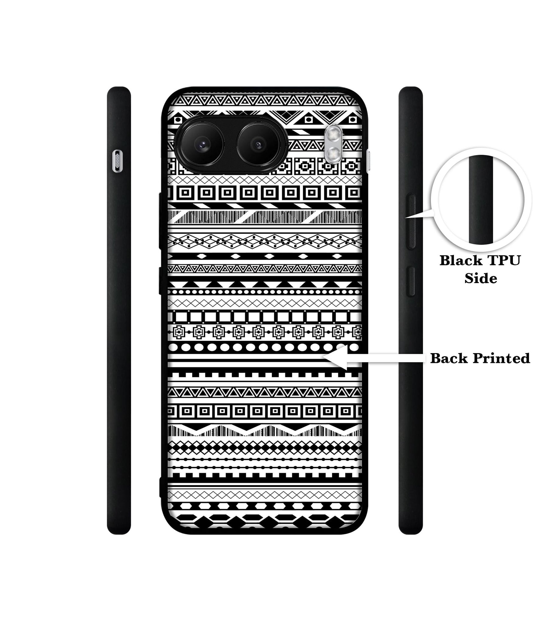Black & White Patterns Designer 2D Printed Back Case Cover for OnePlus Nord 4 5G