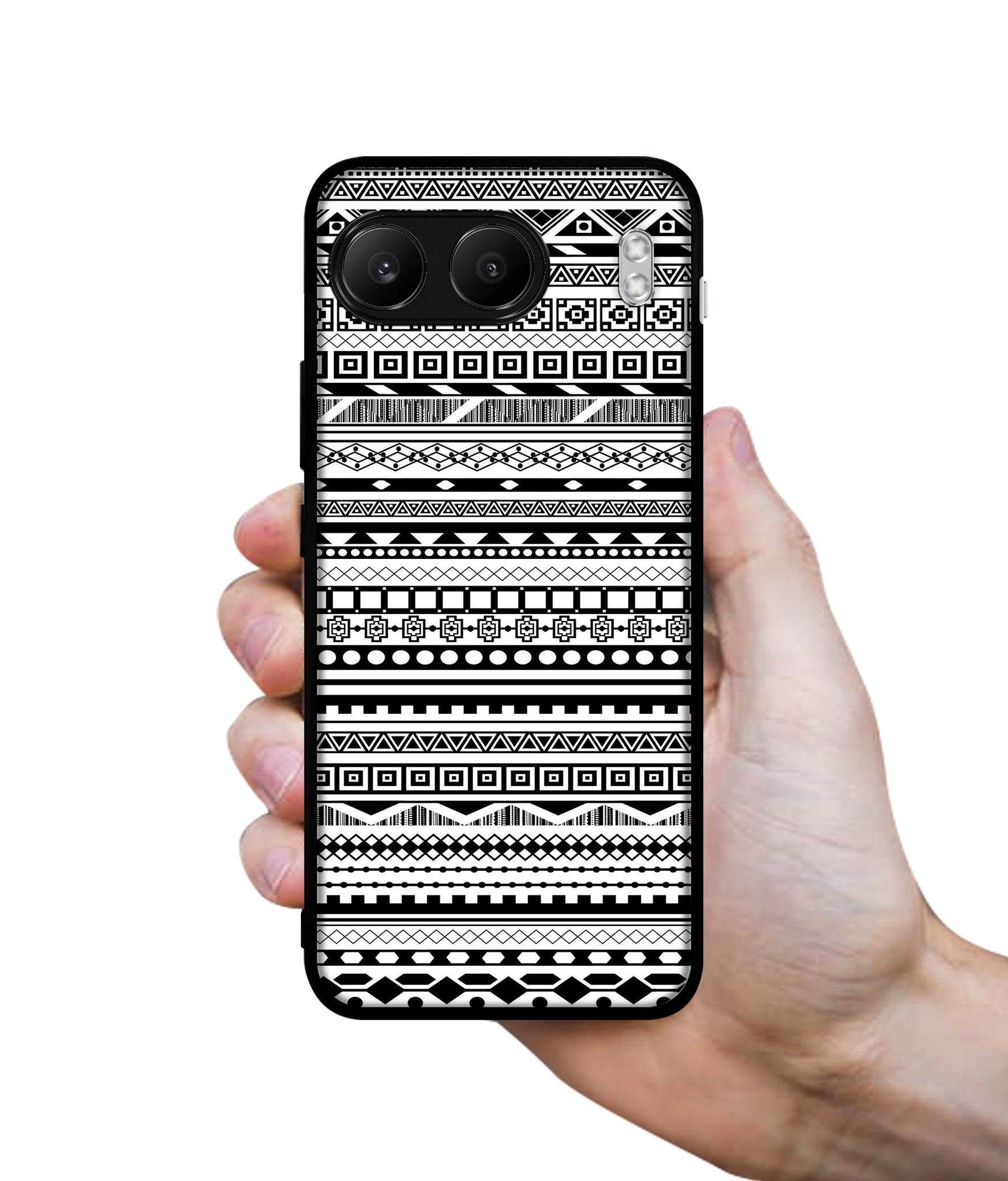 Black & White Patterns Designer 2D Printed Back Case Cover for OnePlus Nord 4 5G