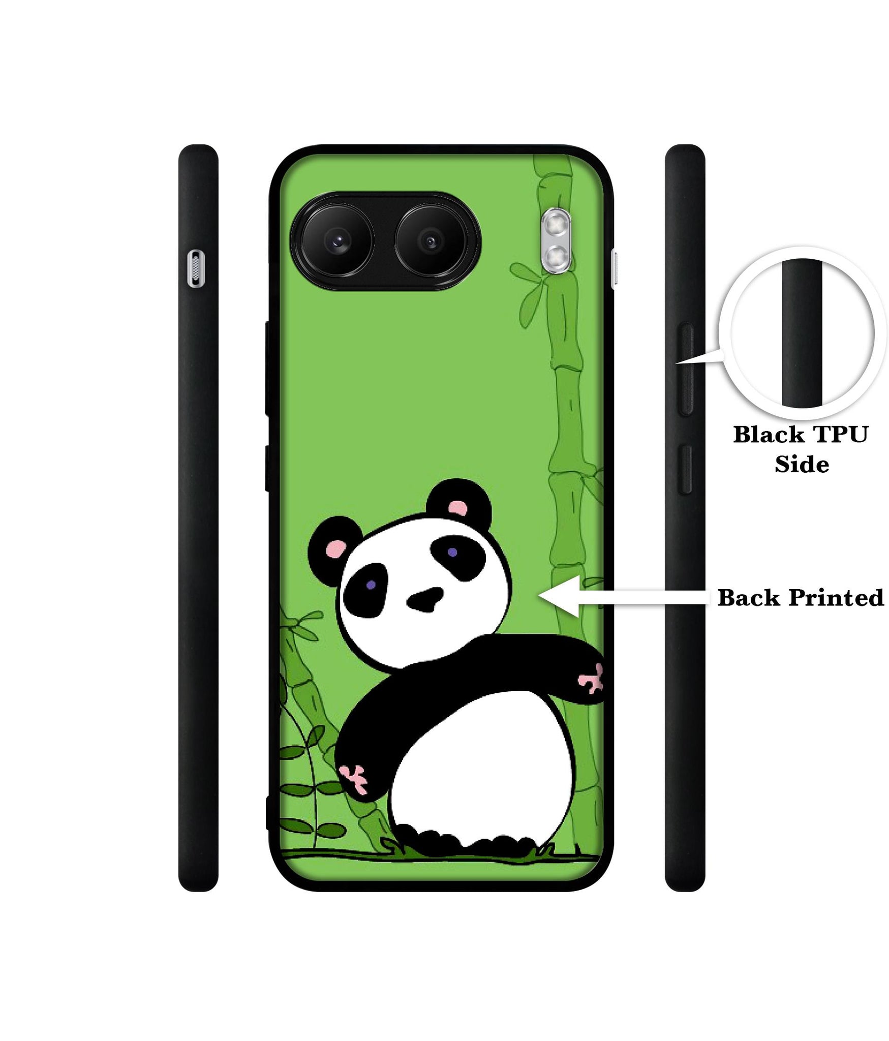 Panda with Bamboo Designer 2D Printed Back Case Cover for OnePlus Nord 4 5G