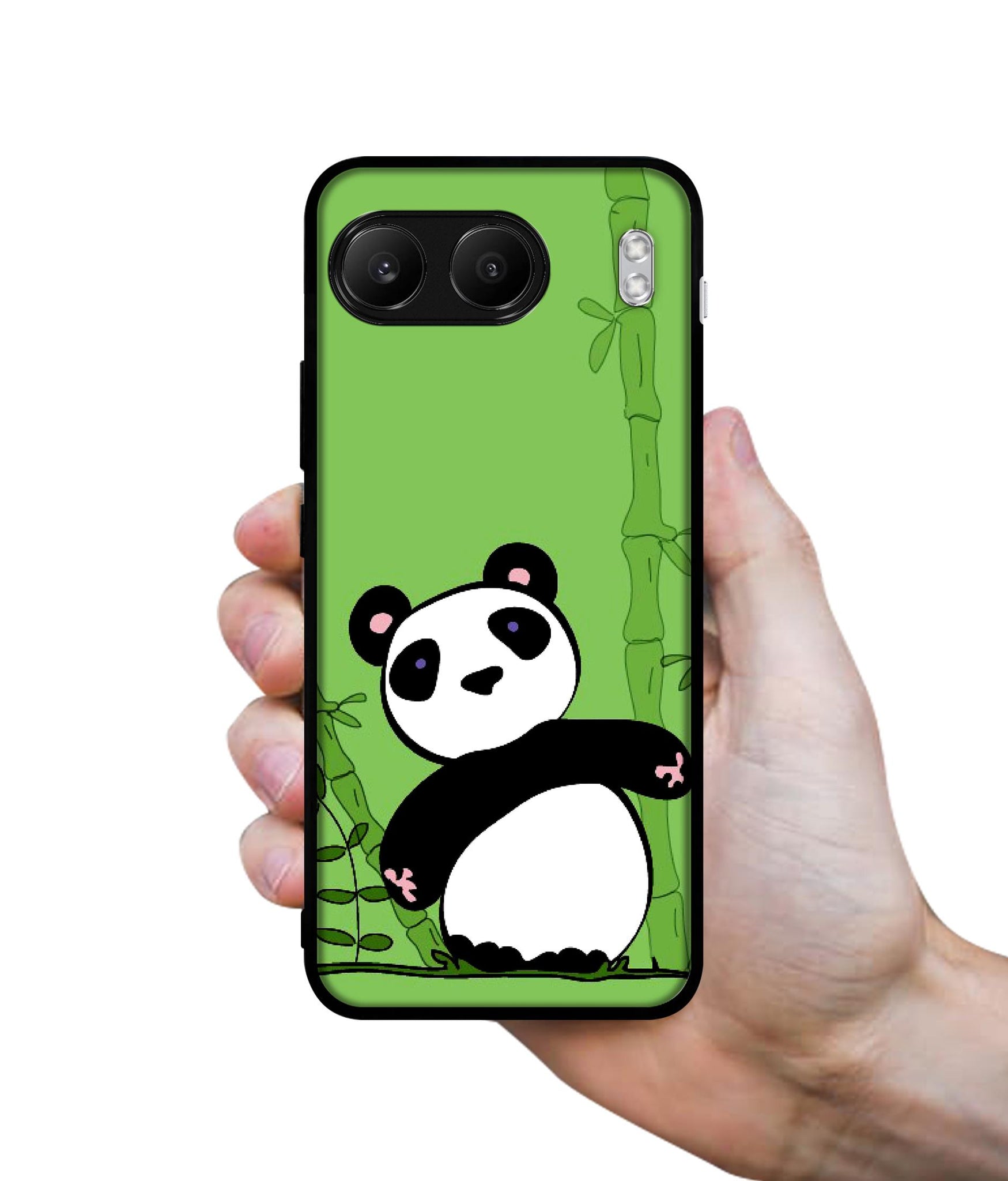 Panda with Bamboo Designer 2D Printed Back Case Cover for OnePlus Nord 4 5G