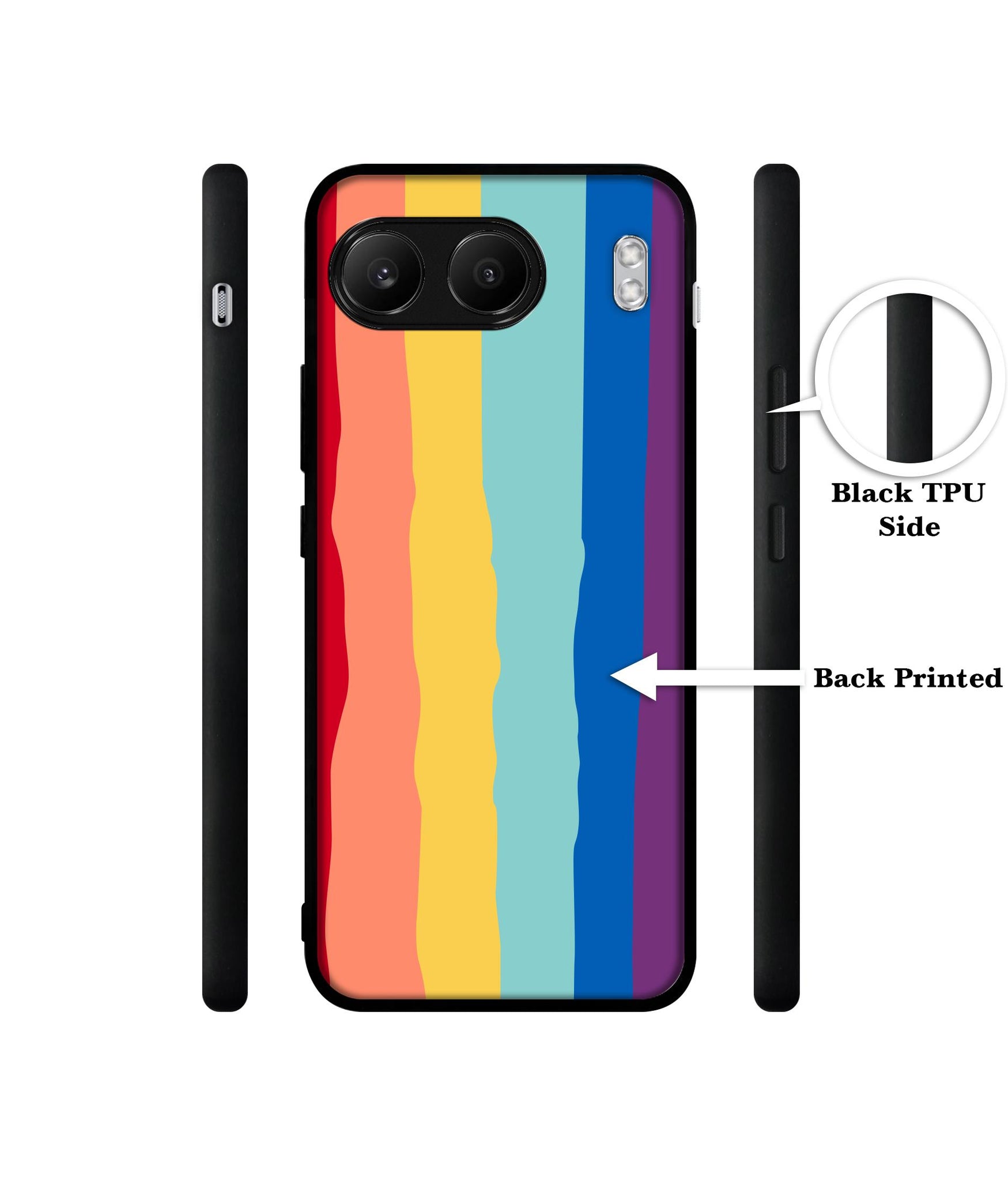 Rainbow Designer 2D Printed Back Case Cover for OnePlus Nord 4 5G