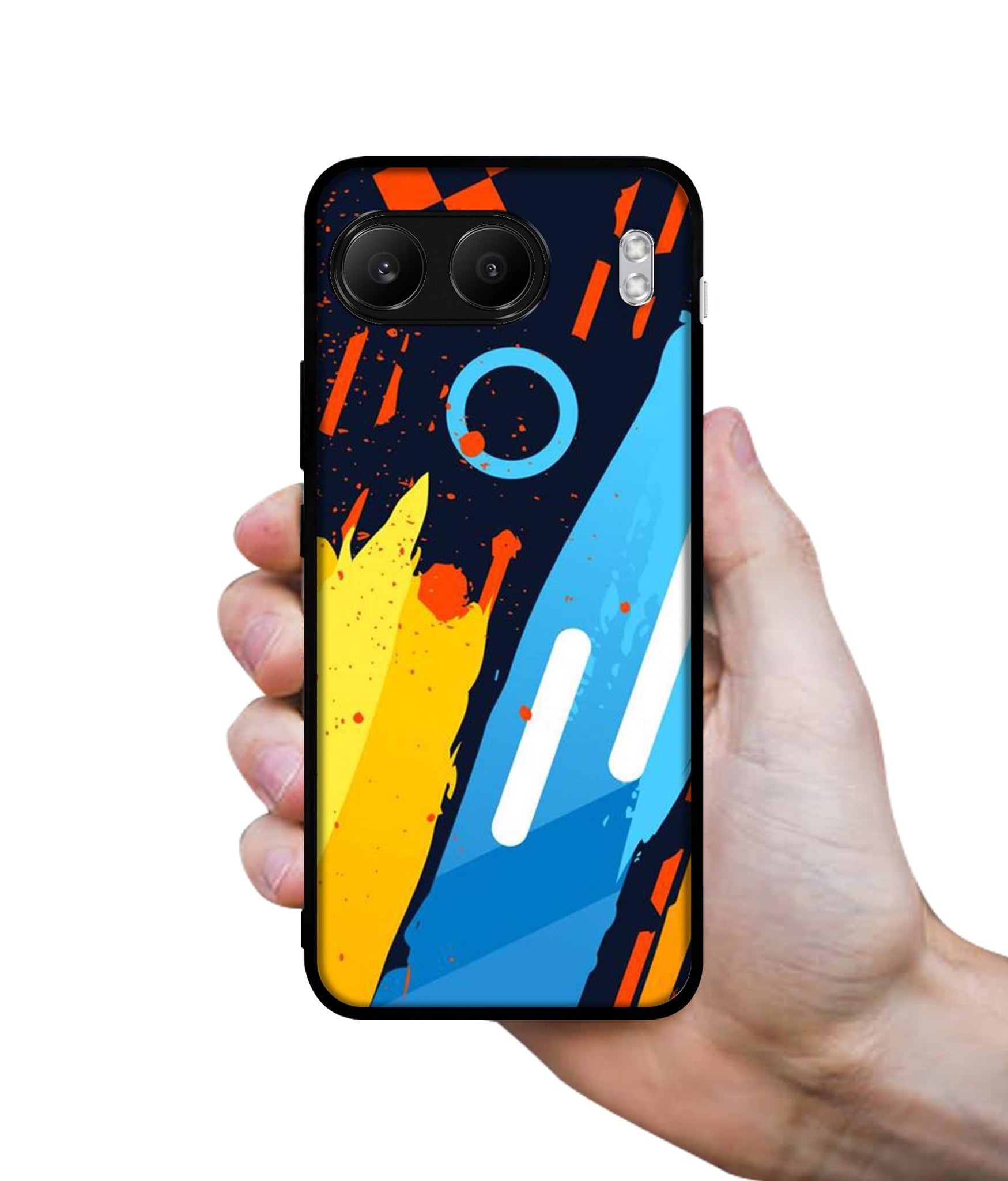 Abstract Stripes Geometric Figures Designer 2D Printed Back Case Cover for OnePlus Nord 4 5G