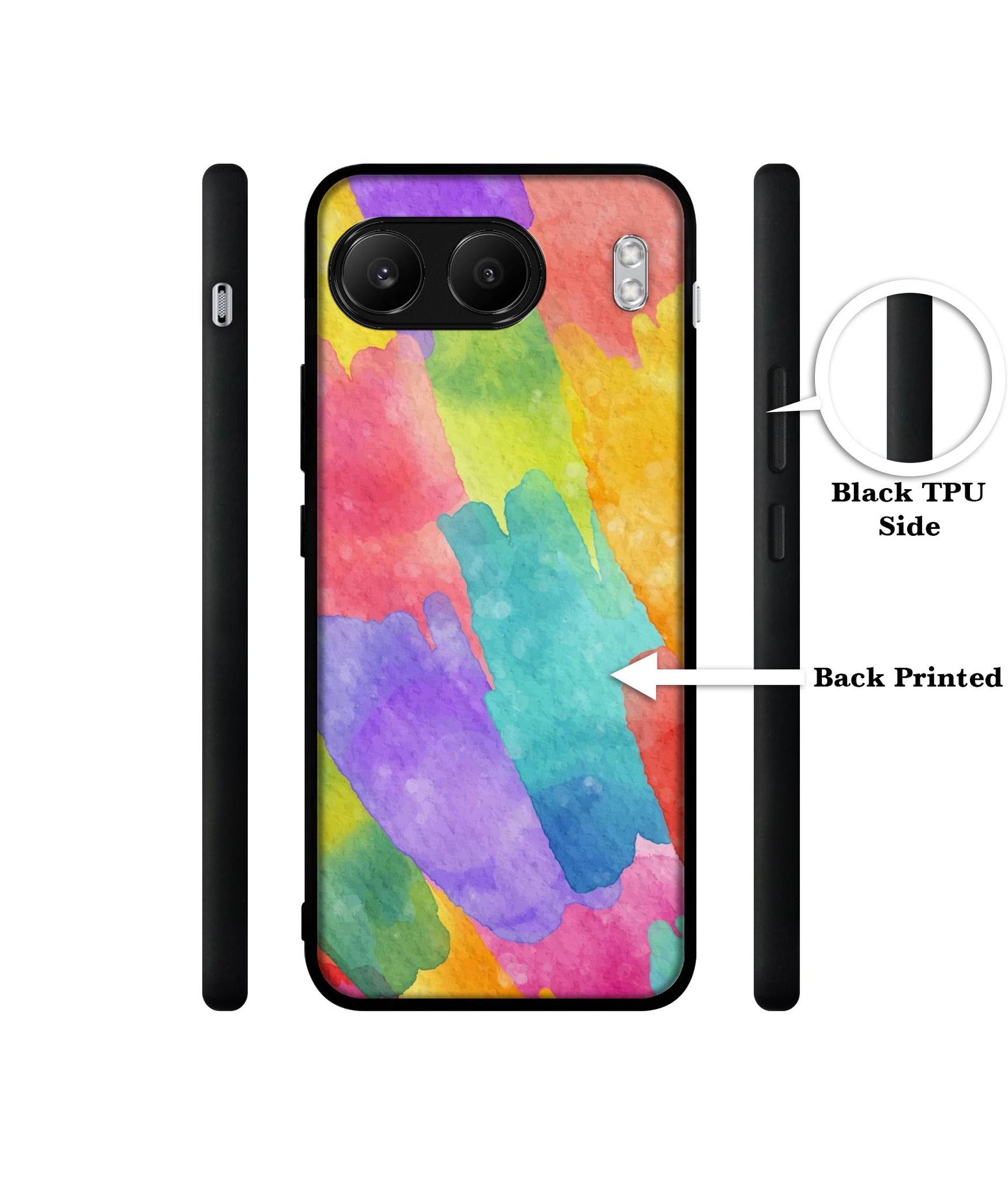 Water Paint Colorful Abstract Designer 2D Printed Back Case Cover for OnePlus Nord 4 5G