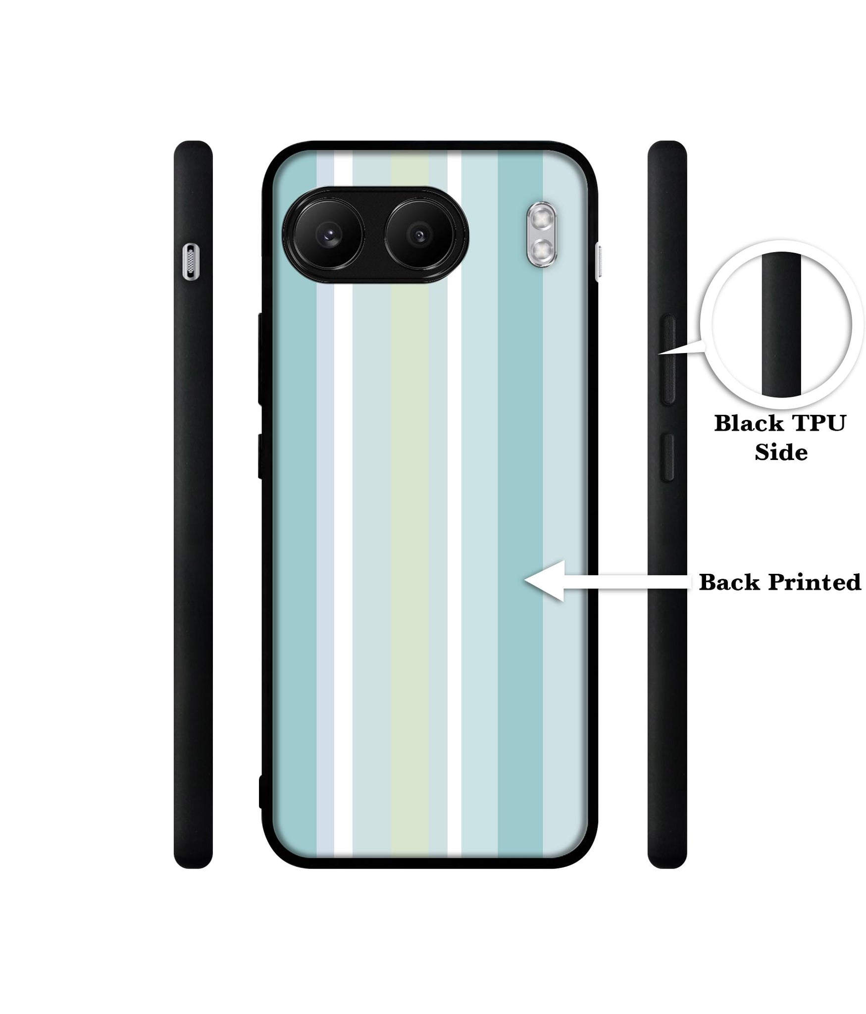 Light Green Stripes Designer 2D Printed Back Case Cover for OnePlus Nord 4 5G