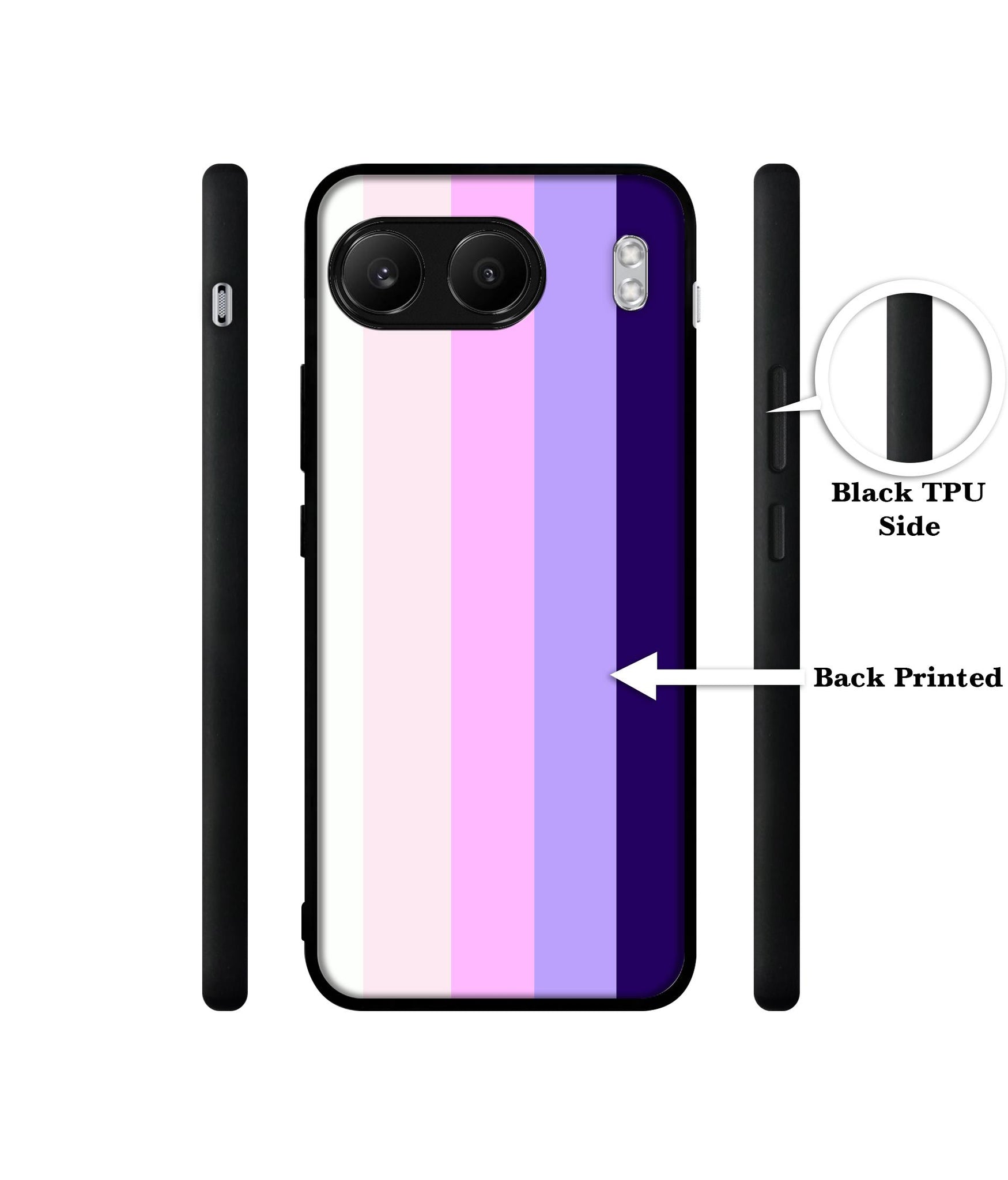 Pink and Purple Lines Designer 2D Printed Back Case Cover for OnePlus Nord 4 5G