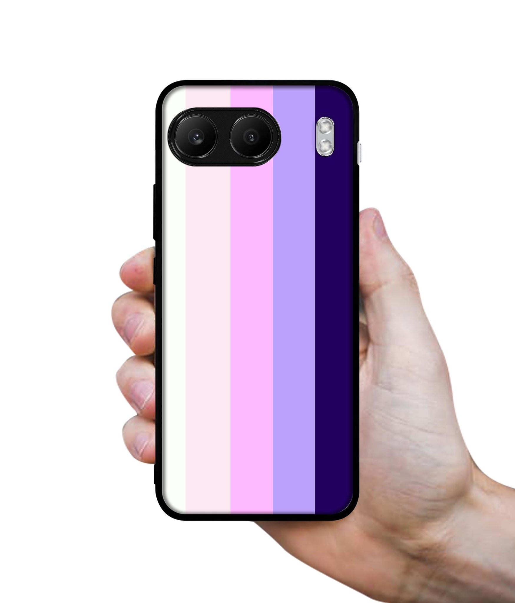 Pink and Purple Lines Designer 2D Printed Back Case Cover for OnePlus Nord 4 5G