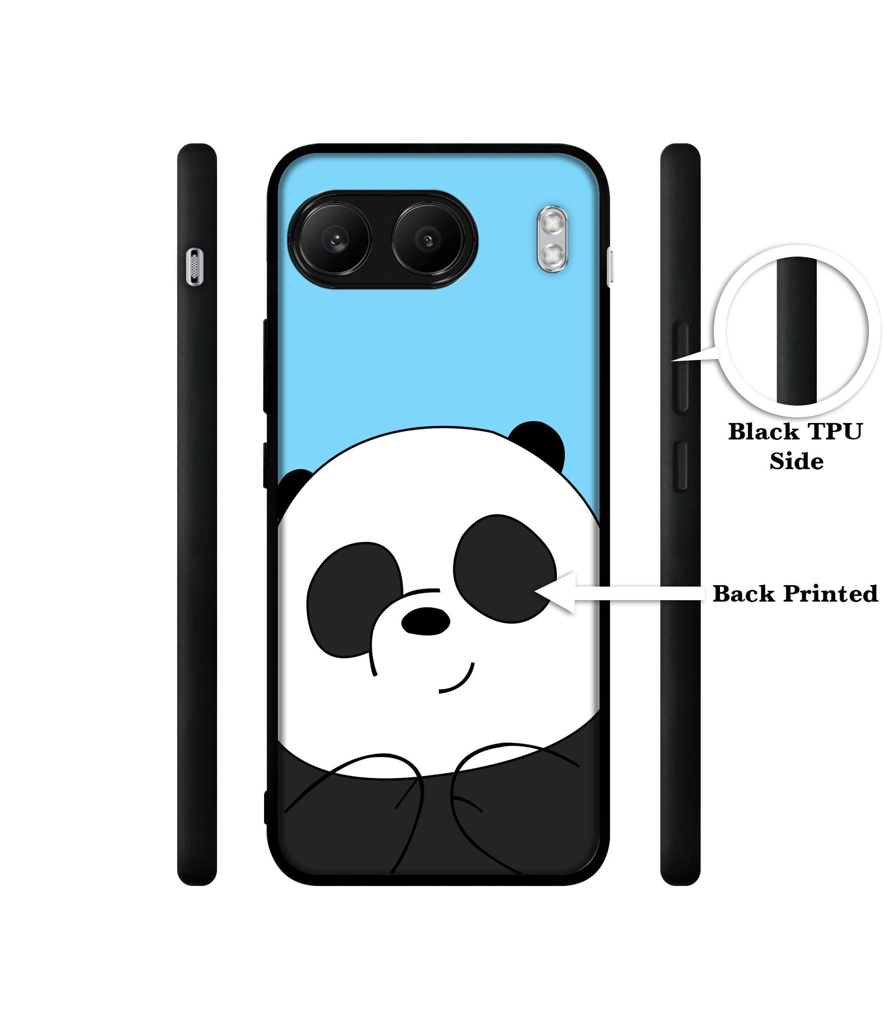 Cute Panda Designer 2D Printed Back Case Cover for OnePlus Nord 4 5G