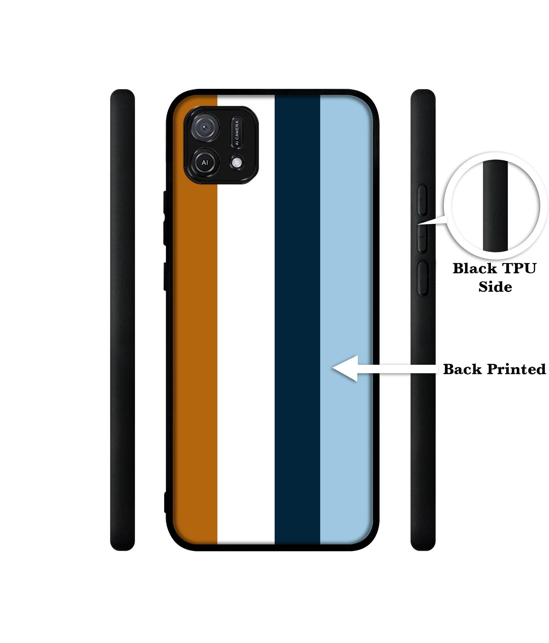 Color Stripes Designer 2D Printed Back Case Cover for Oppo A16K 4G