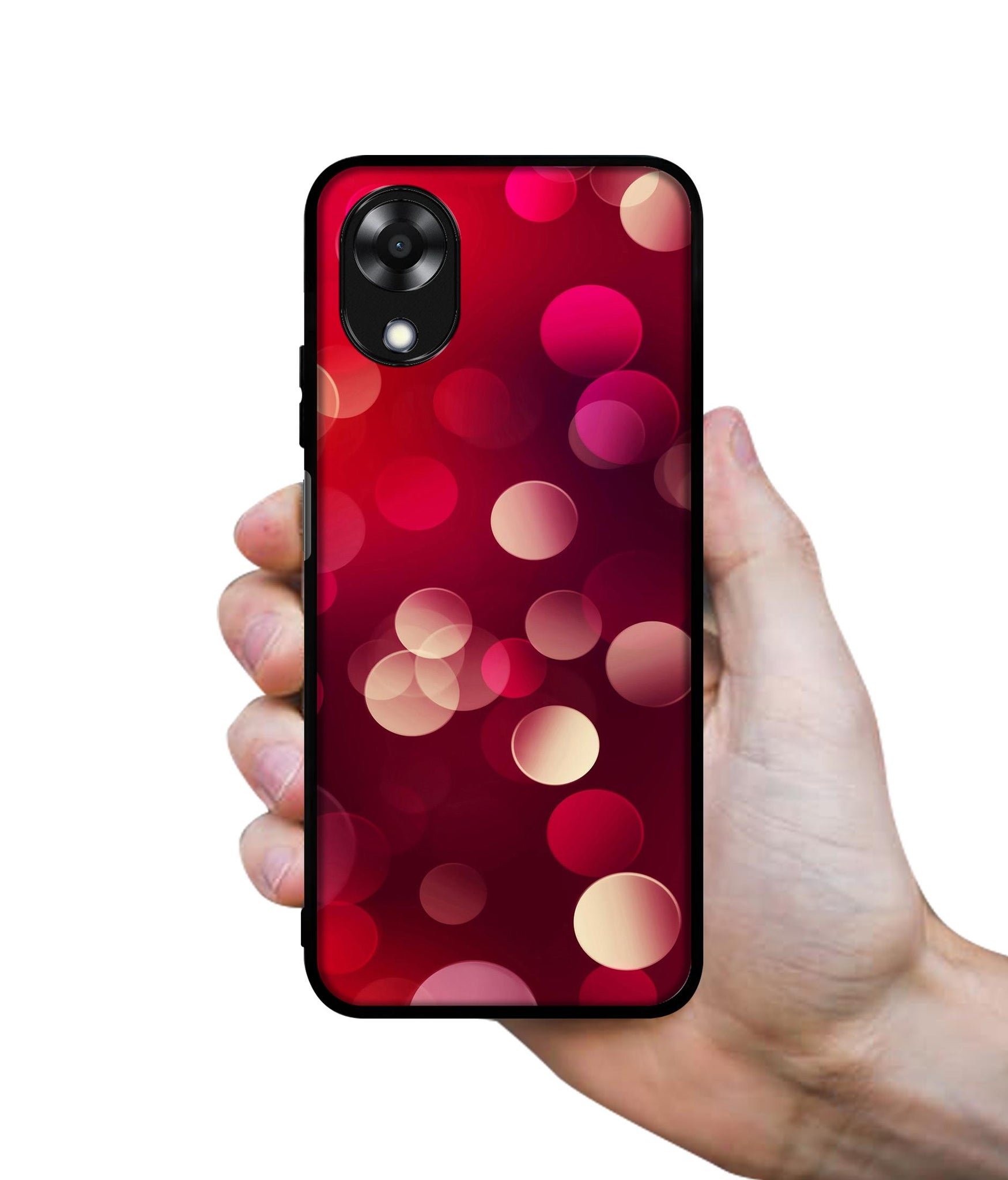 3D Circles Designer 2D Printed Back Case Cover for Oppo A17K 4G