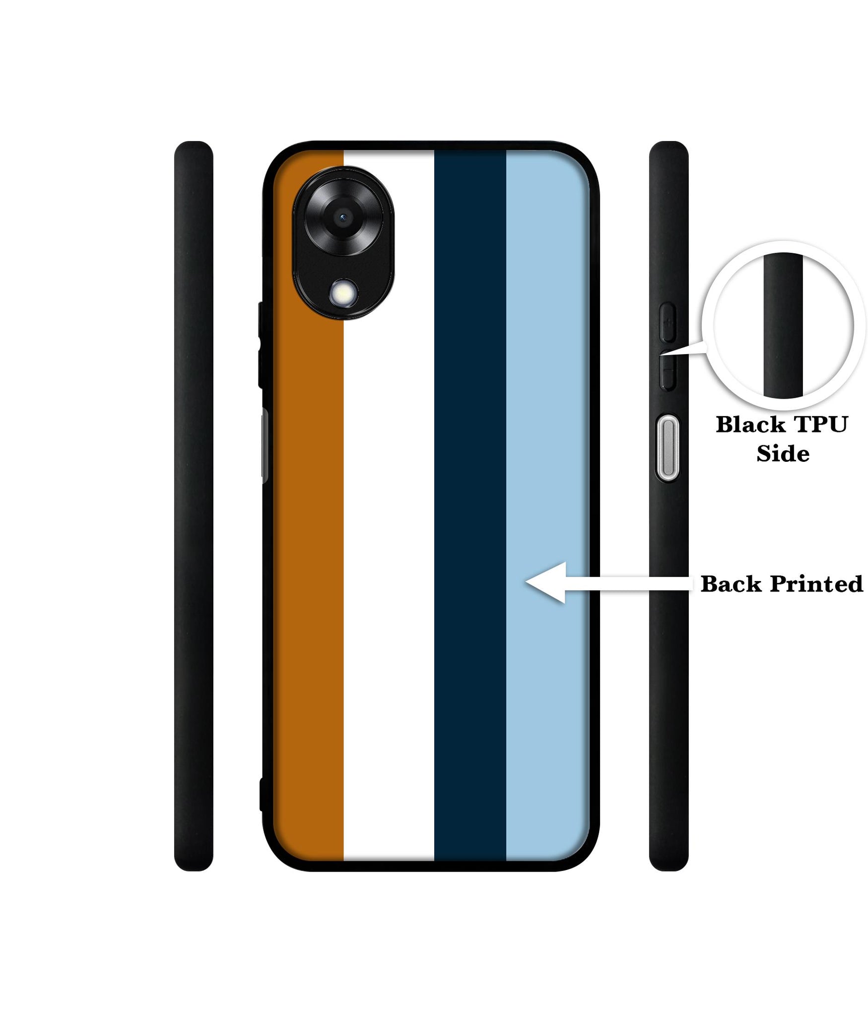 Color Stripes Designer 2D Printed Back Case Cover for Oppo A17K 4G