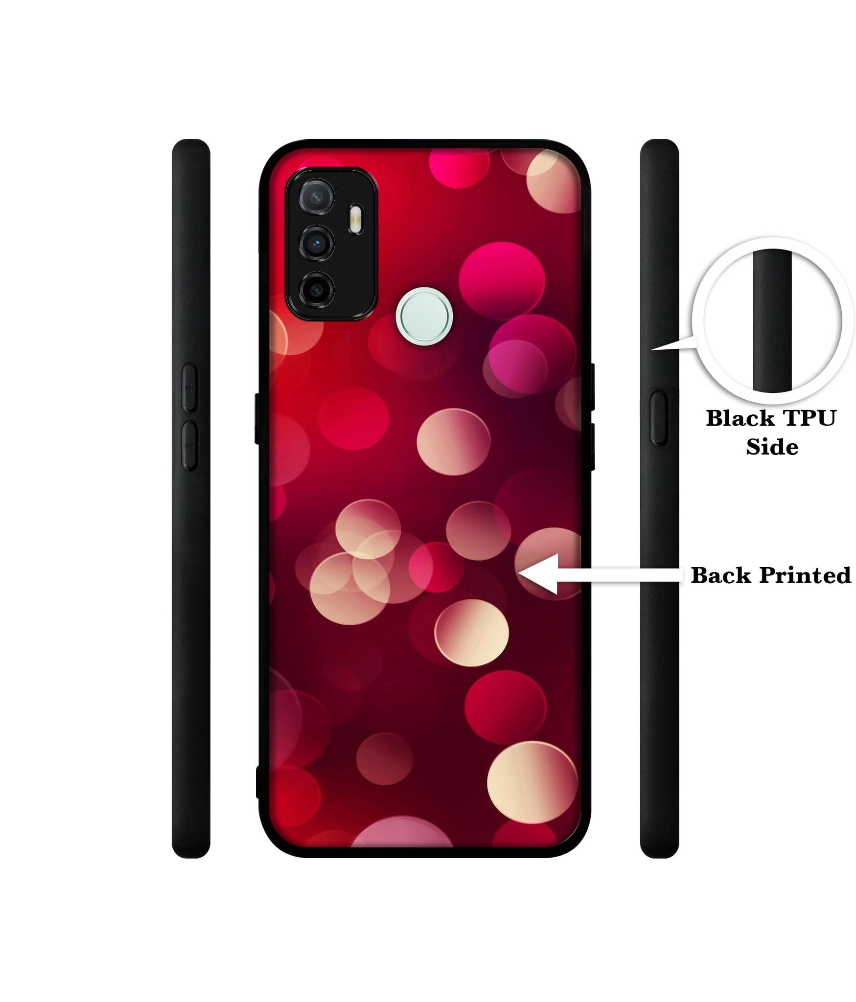 3D Circles Designer 2D Printed Back Case Cover for Oppo A53 / A53S / A33 (2020)