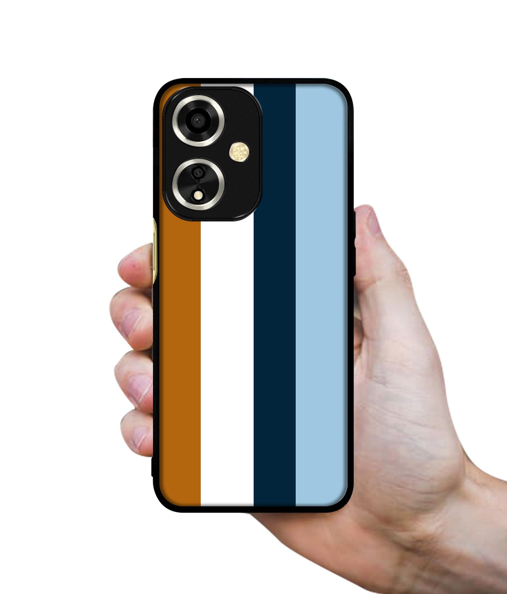 Color Stripes Designer 2D Printed Back Case Cover for Oppo A59 5G