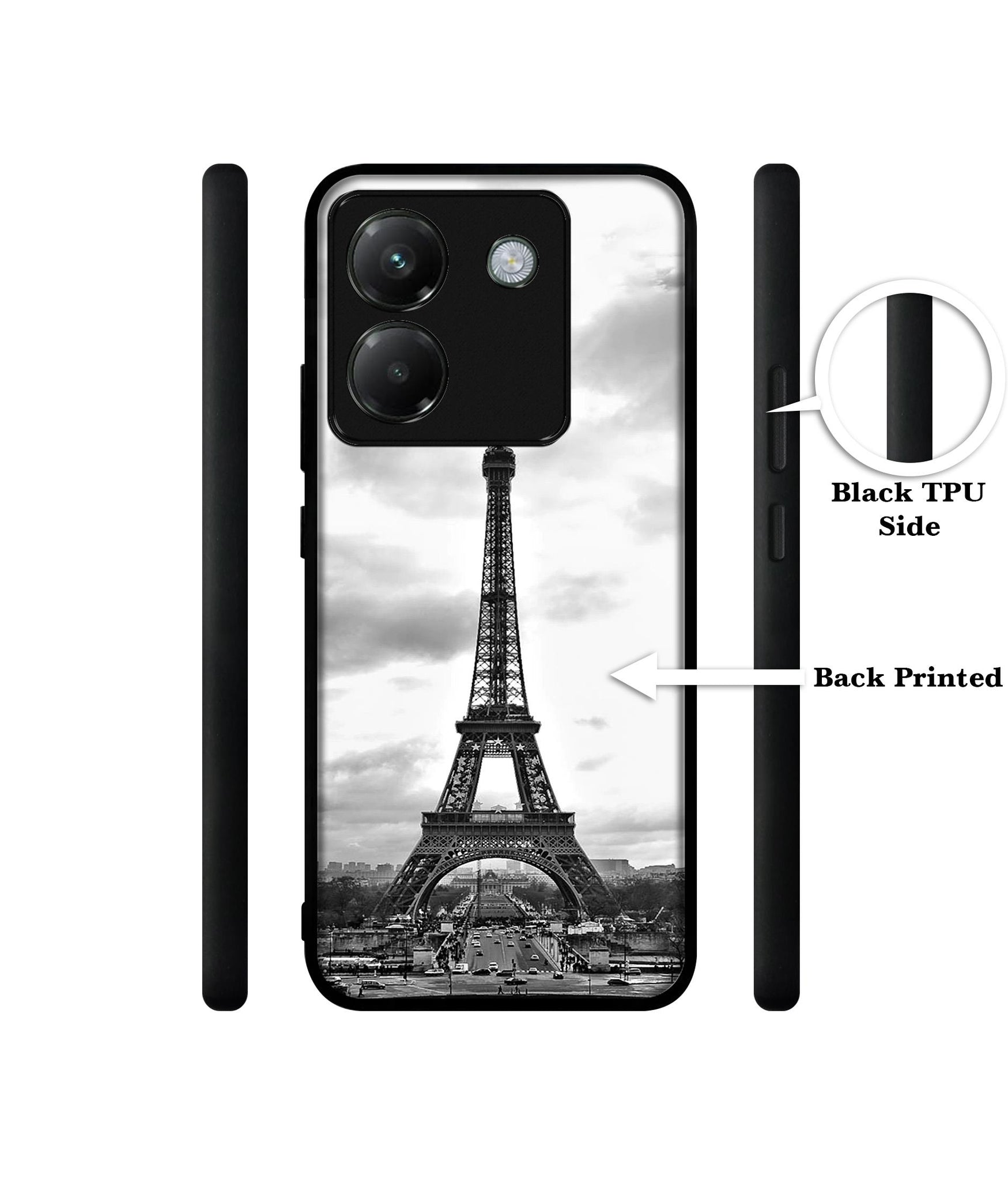 Eiffel Tower Designer 2D Printed Back Case Cover for Poco M7 Pro 5G
