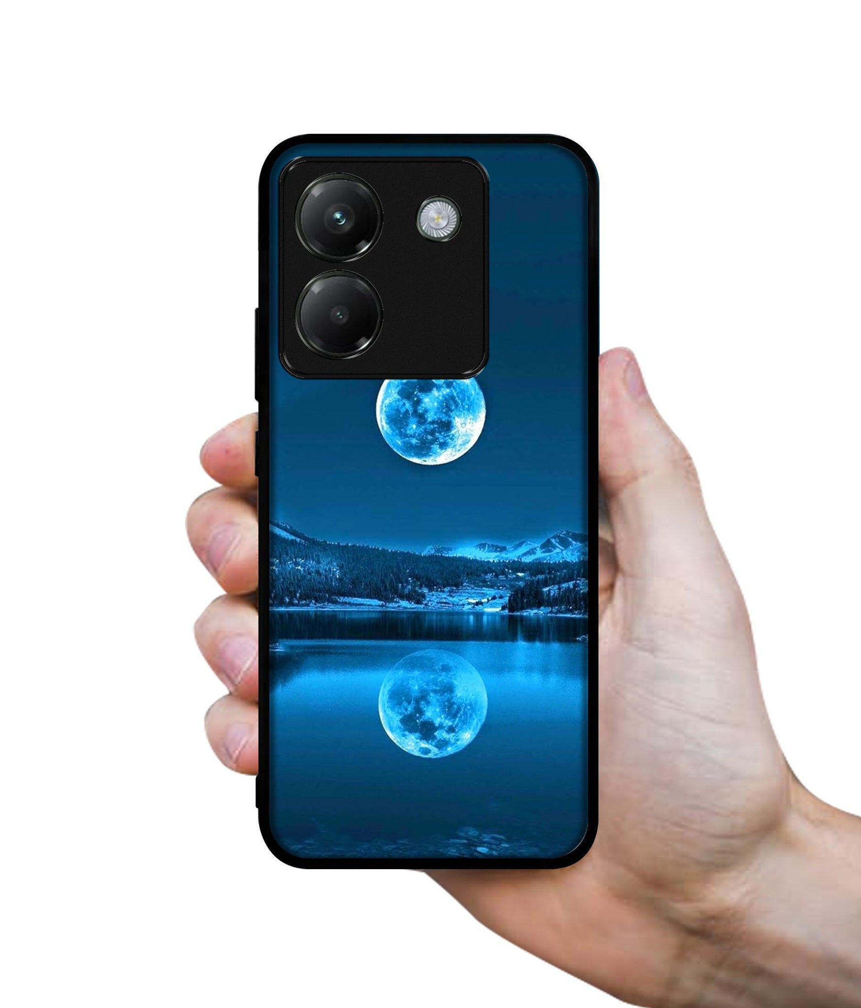 Awesome Moon Designer 2D Printed Back Case Cover for Poco M7 Pro 5G
