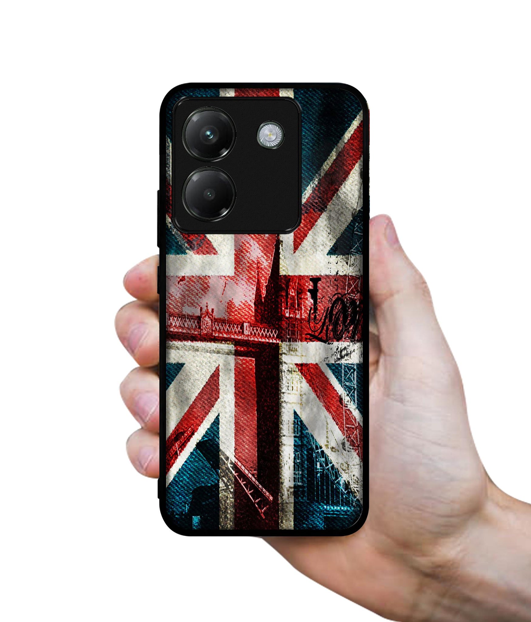 London Flag wallpaper Designer 2D Printed Back Case Cover for Poco M7 Pro 5G
