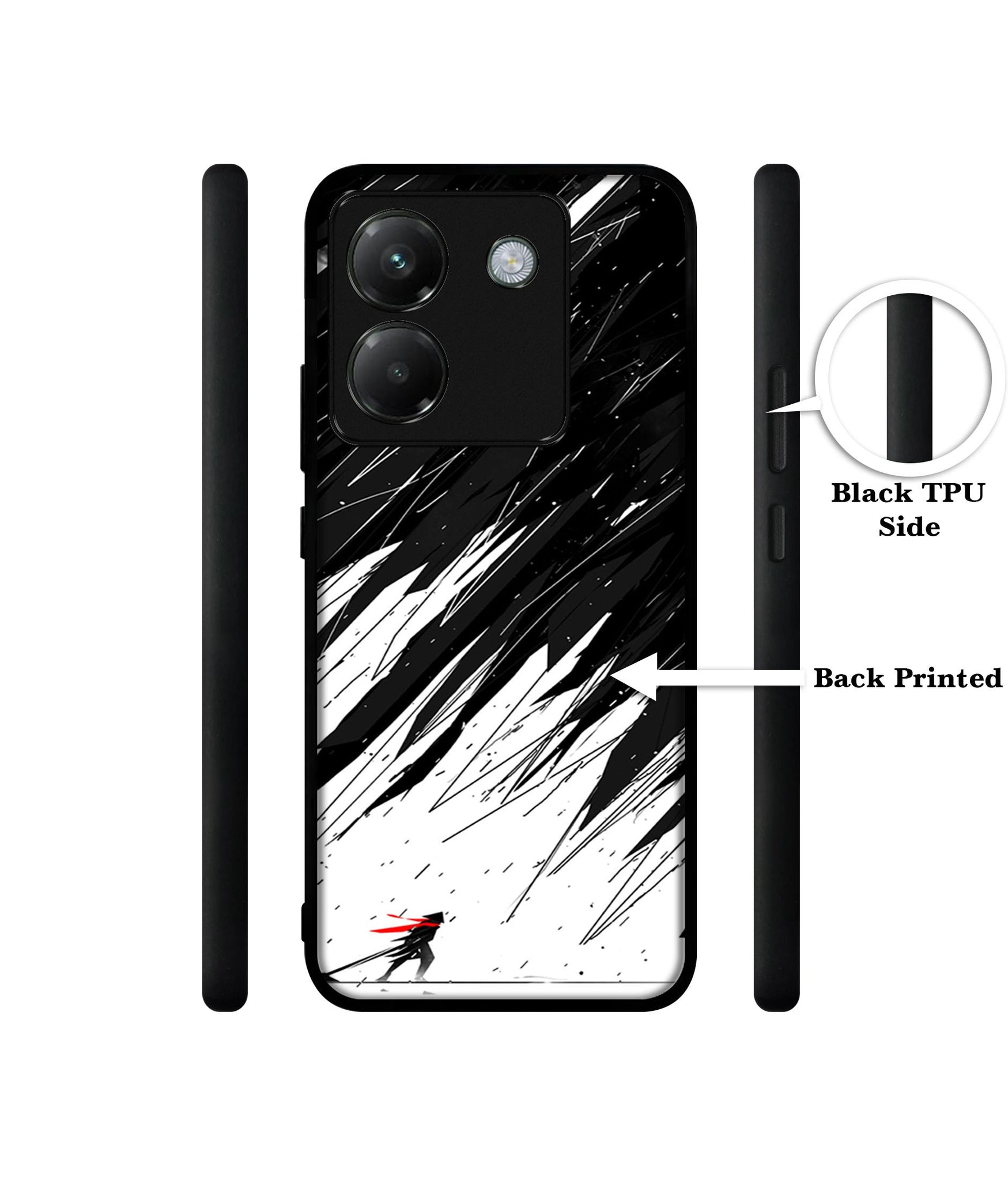 Geometric Strom Designer 2D Printed Back Case Cover for Poco M7 Pro 5G