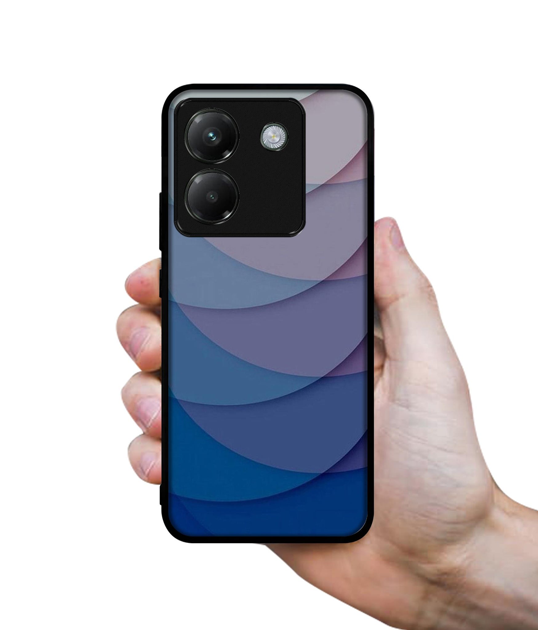 Waves Pattern Print Designer 2D Printed Back Case Cover for Poco M7 Pro 5G