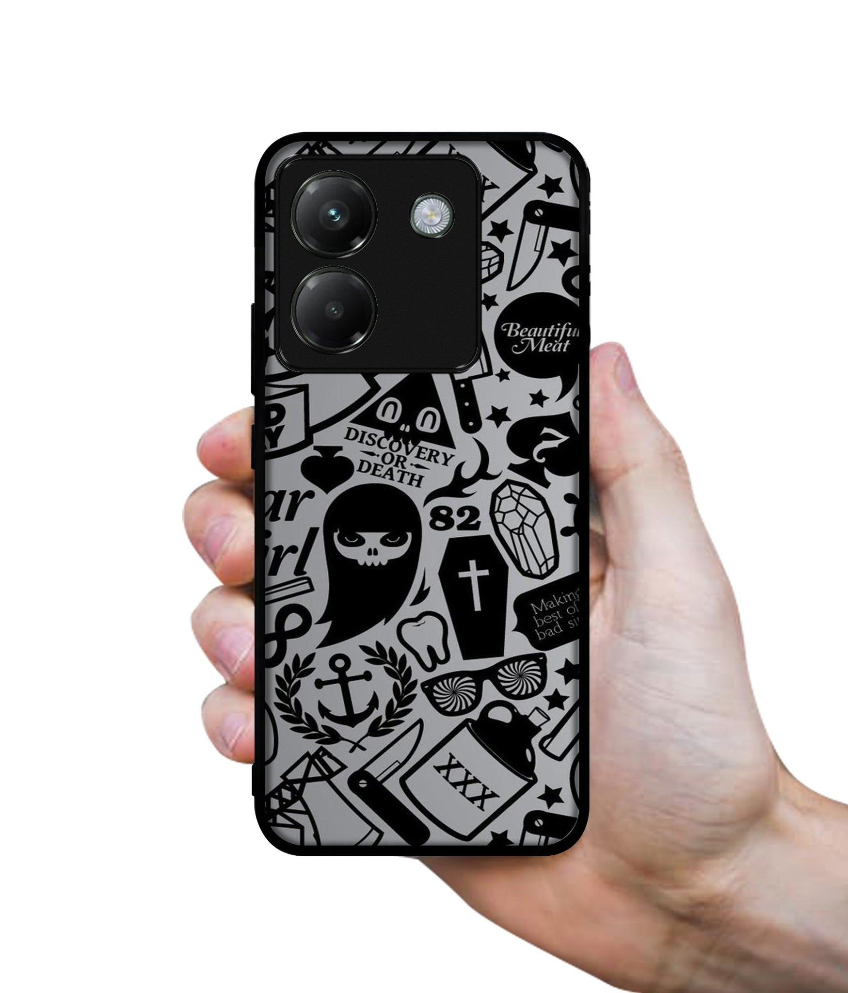 Discover Or Death Designer 2D Printed Back Case Cover for Poco M7 Pro 5G