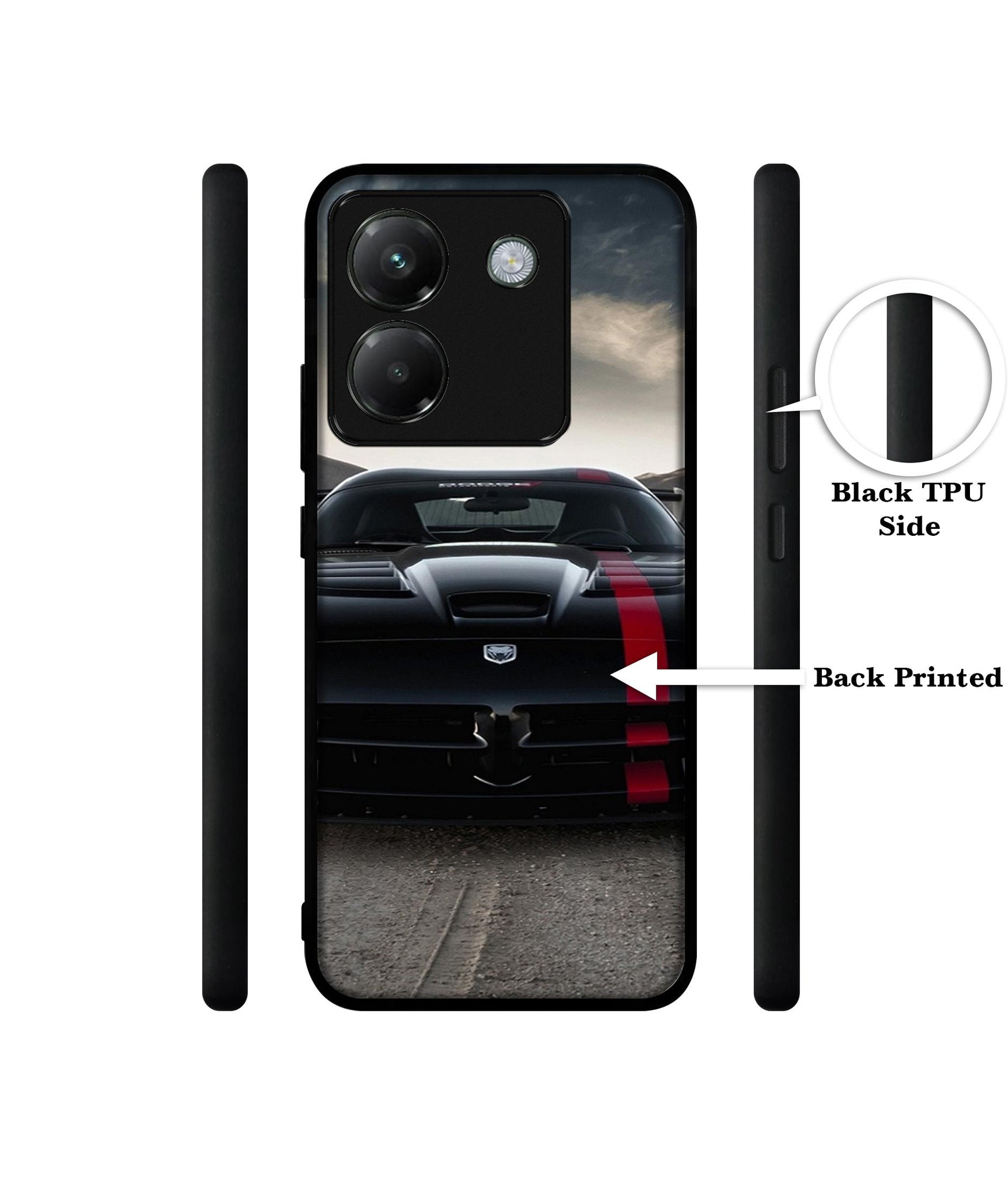Sports Car Pattern Designer 2D Printed Back Case Cover for Poco M7 Pro 5G