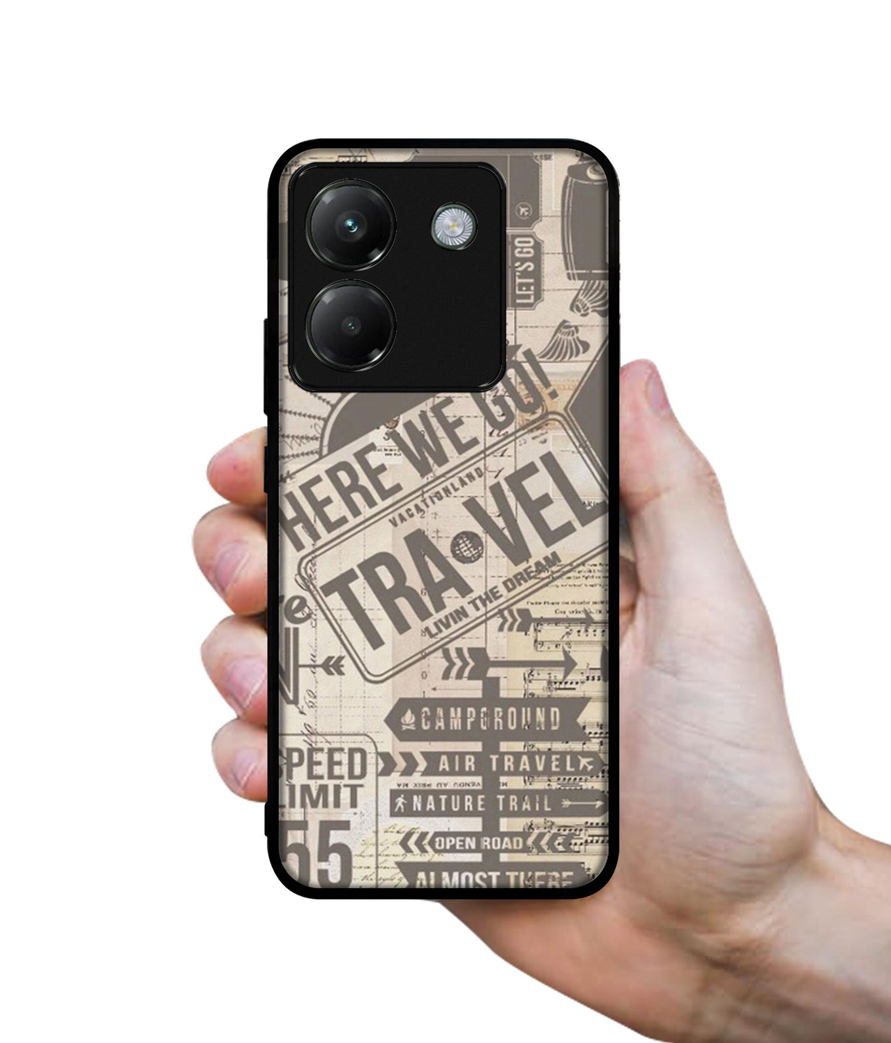 Travel Designer 2D Printed Back Case Cover for Poco M7 Pro 5G