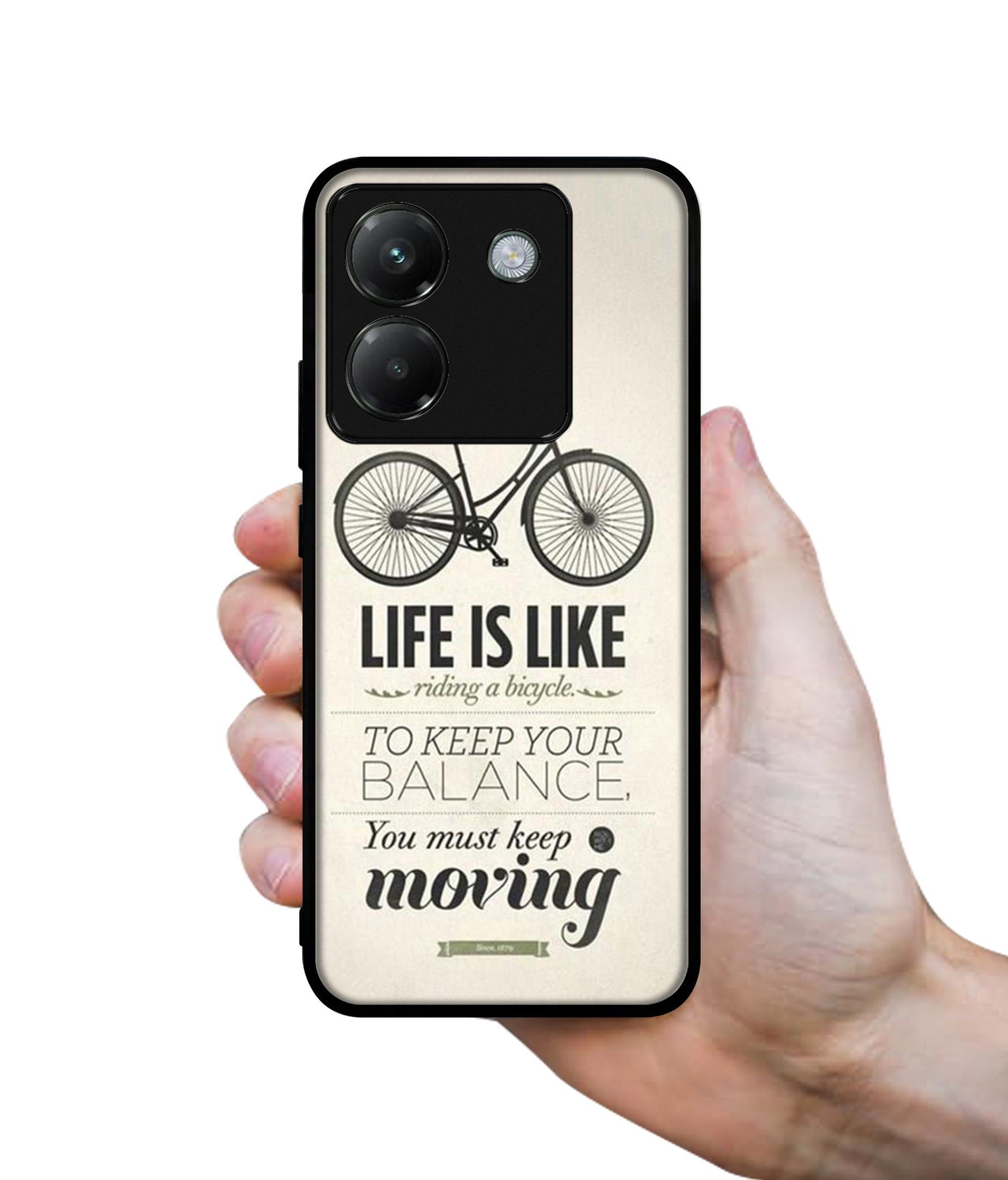 Life is Like Moving Designer 2D Printed Back Case Cover for Poco M7 Pro 5G