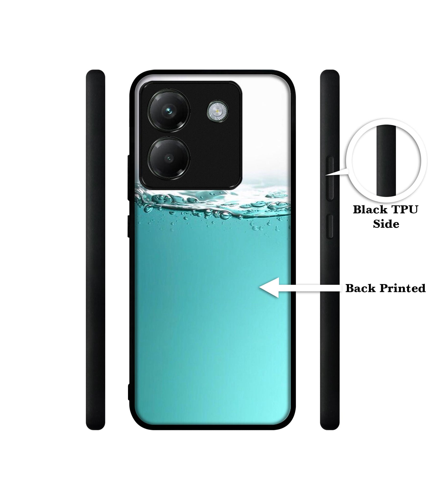 Half Fill Designer 2D Printed Back Case Cover for Poco M7 Pro 5G