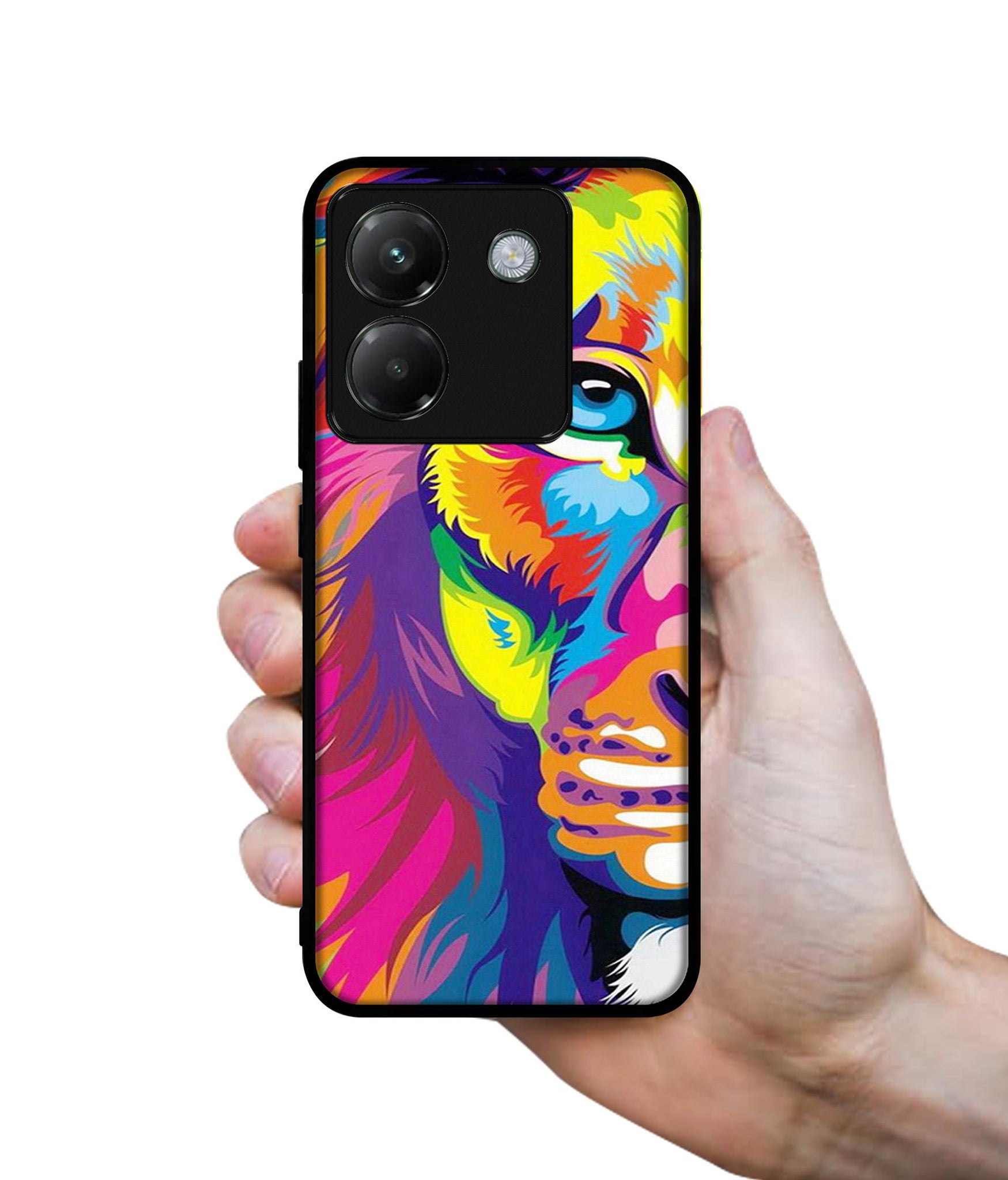 Lion Designer 2D Printed Back Case Cover for Poco M7 Pro 5G