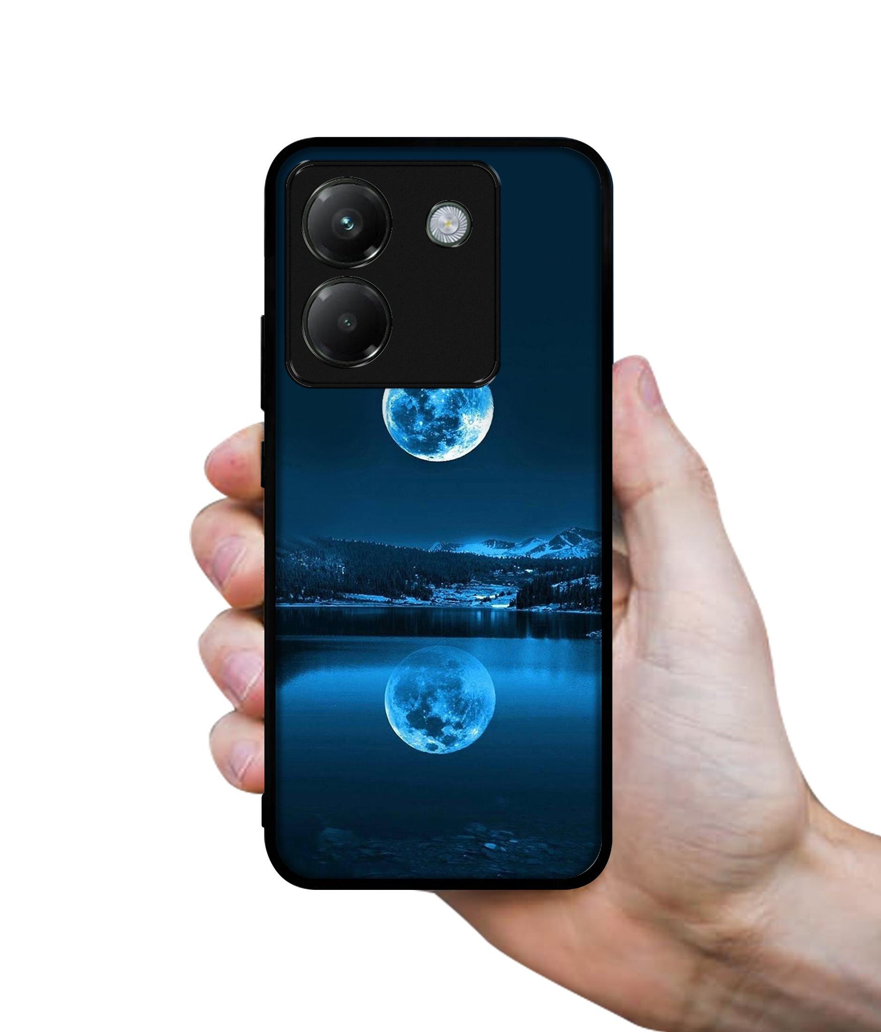 Moon Pattern Print Designer 2D Printed Back Case Cover for Poco M7 Pro 5G