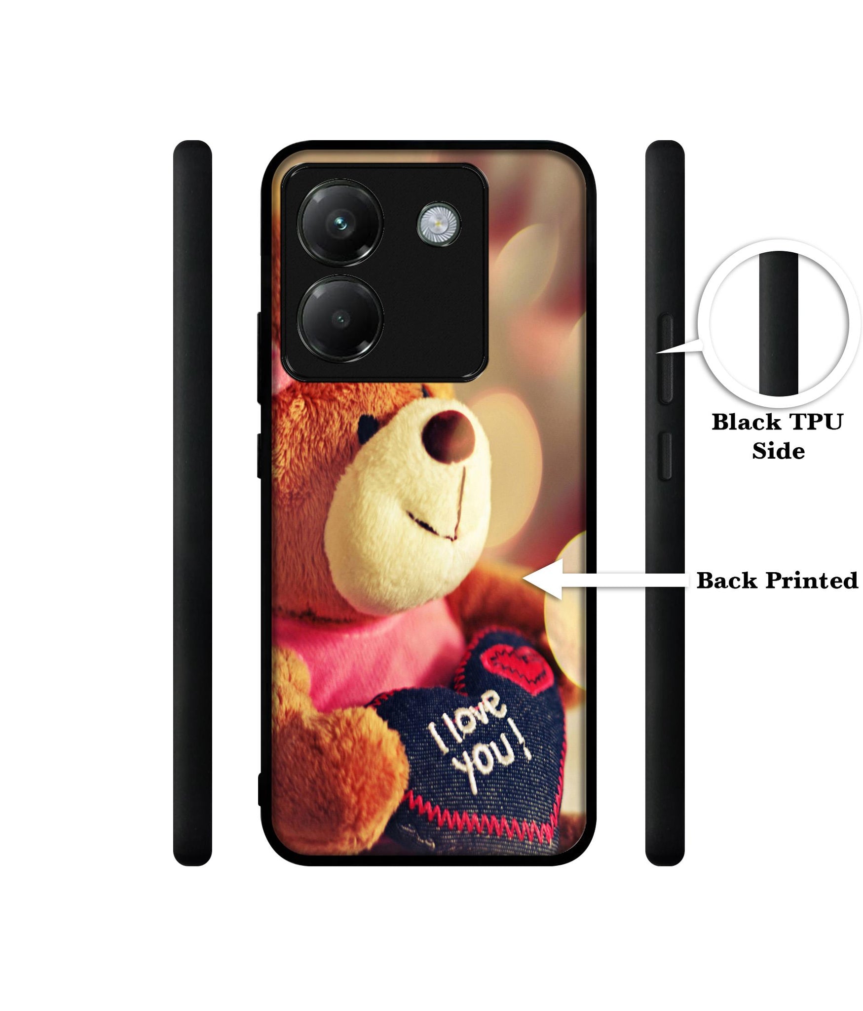 Teddy Bear Designer 2D Printed Back Case Cover for Poco M7 Pro 5G