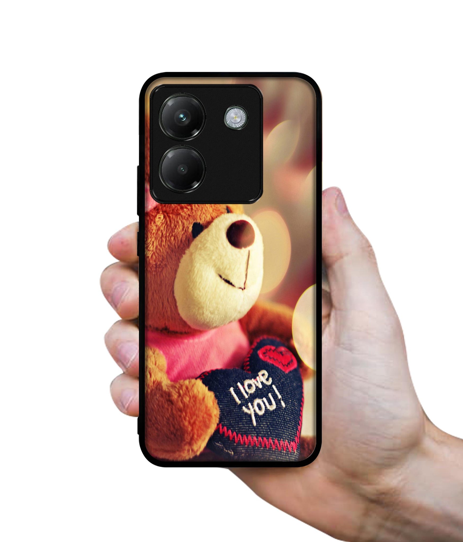 Teddy Bear Designer 2D Printed Back Case Cover for Poco M7 Pro 5G