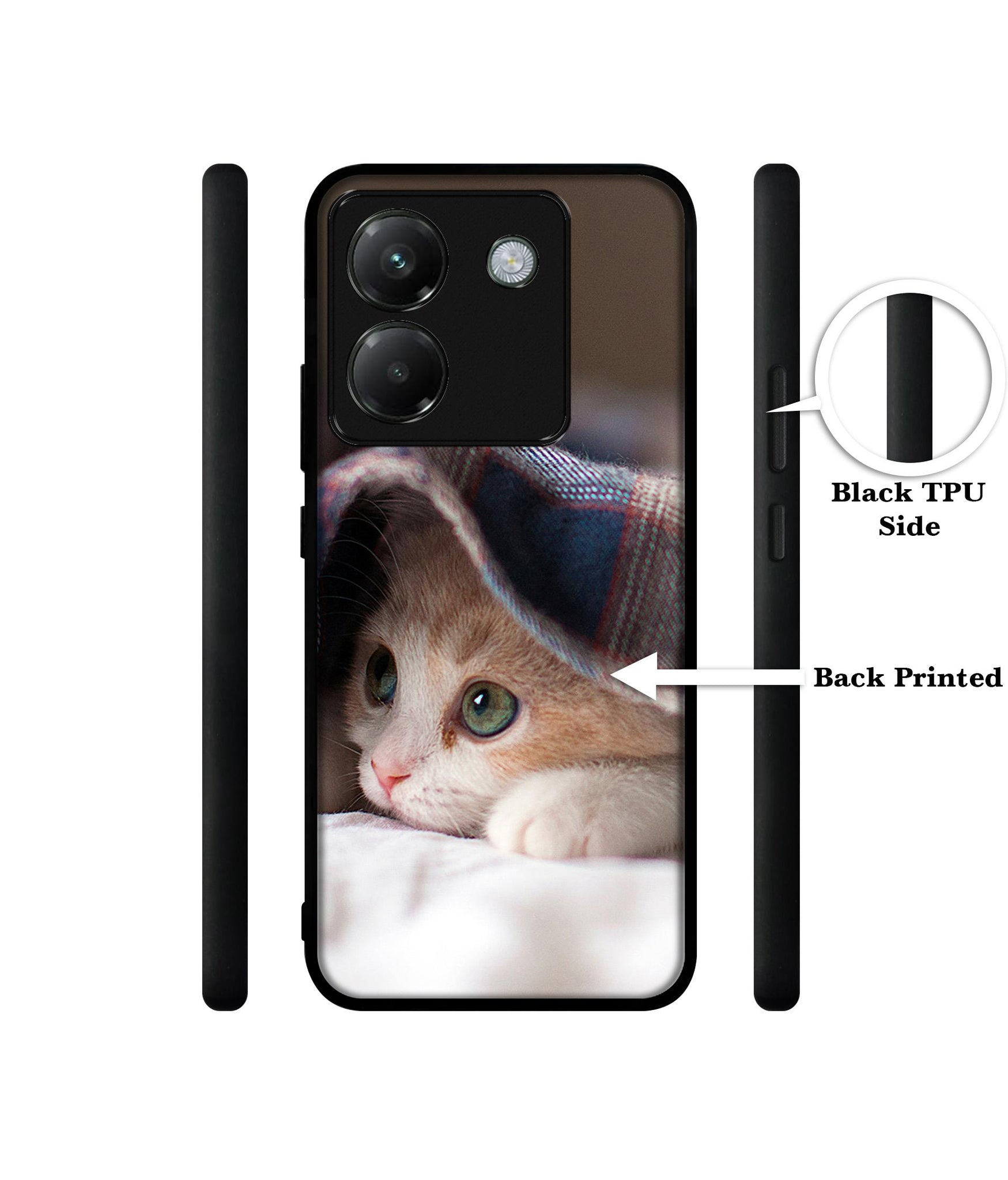 Sleepy Kitten Designer 2D Printed Back Case Cover for Poco M7 Pro 5G