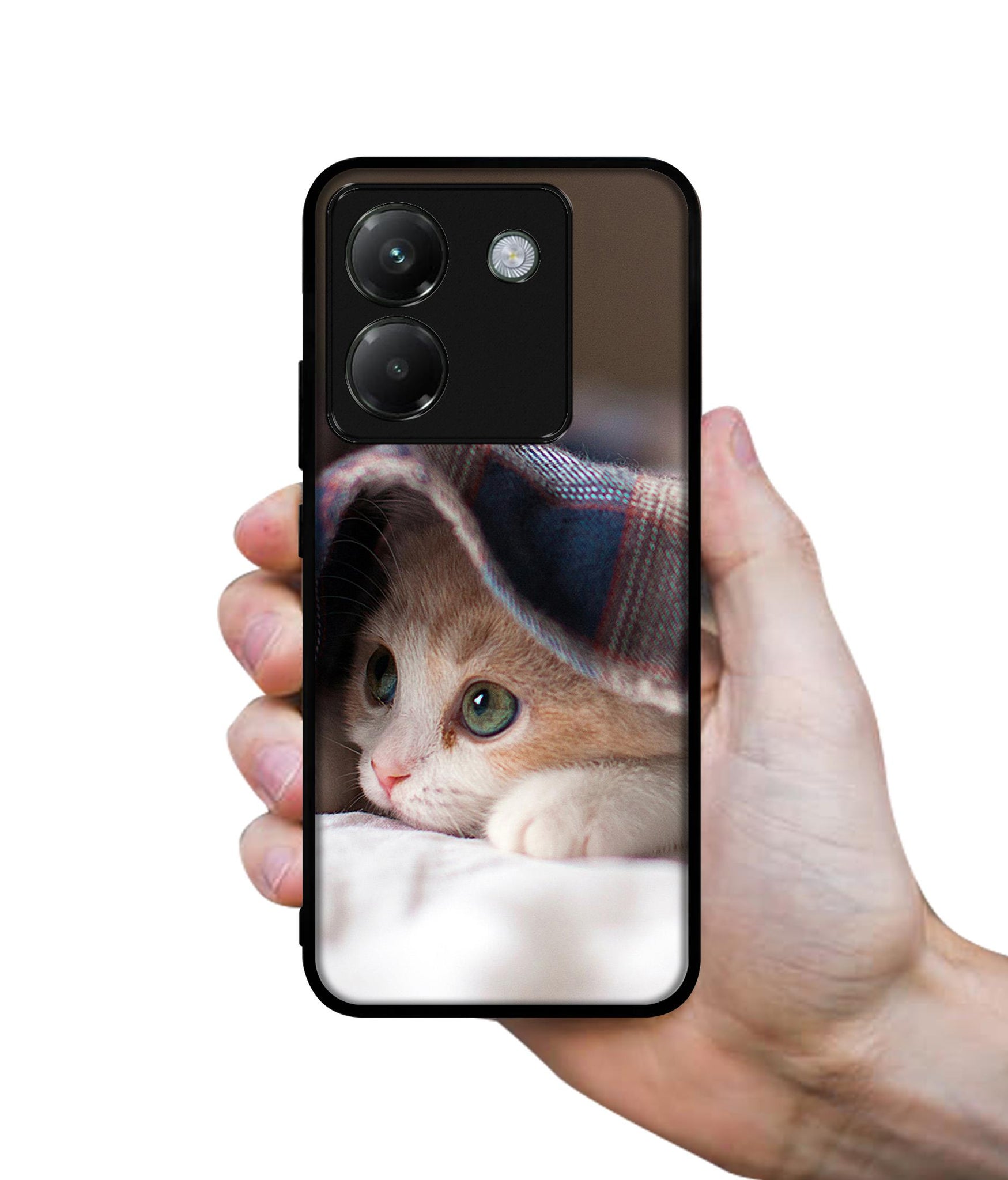 Sleepy Kitten Designer 2D Printed Back Case Cover for Poco M7 Pro 5G
