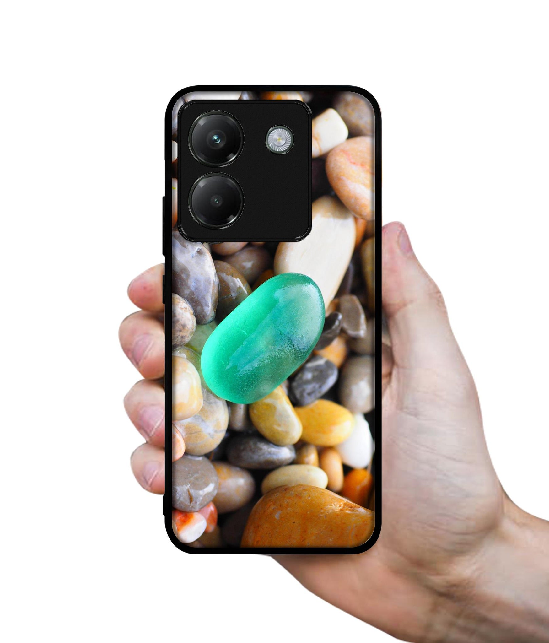 Sea Stones Designer 2D Printed Back Case Cover for Poco M7 Pro 5G