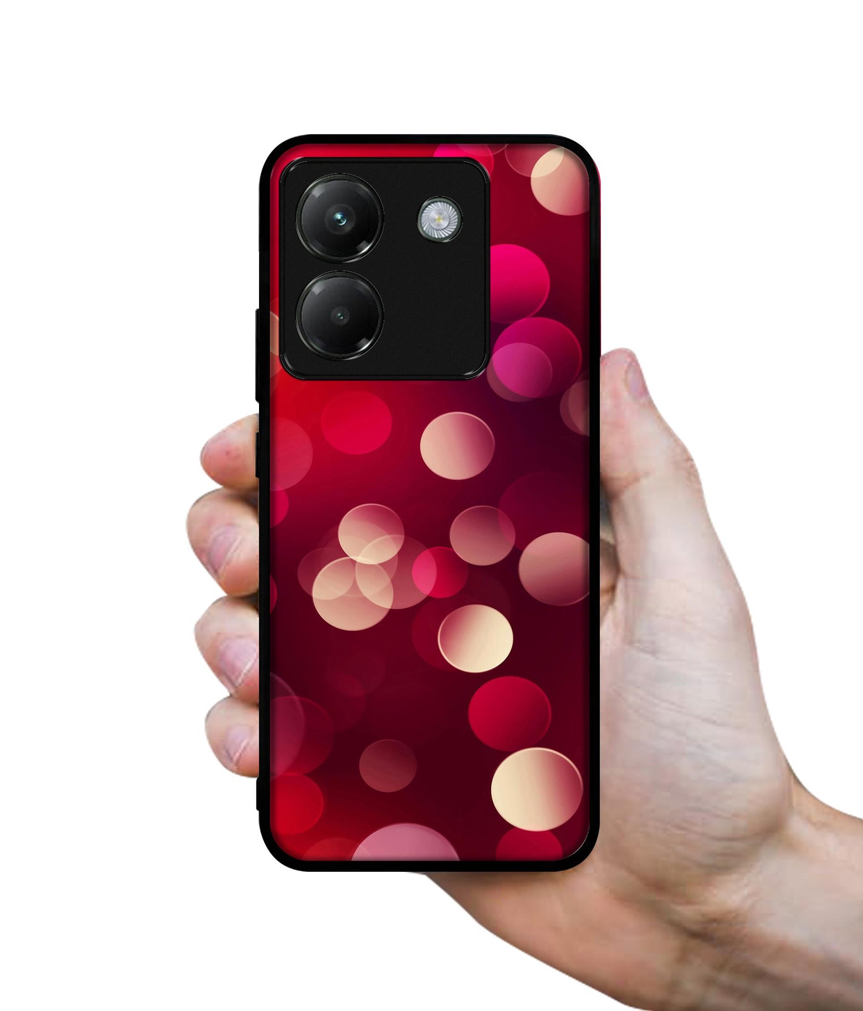 3D Circles Designer 2D Printed Back Case Cover for Poco M7 Pro 5G