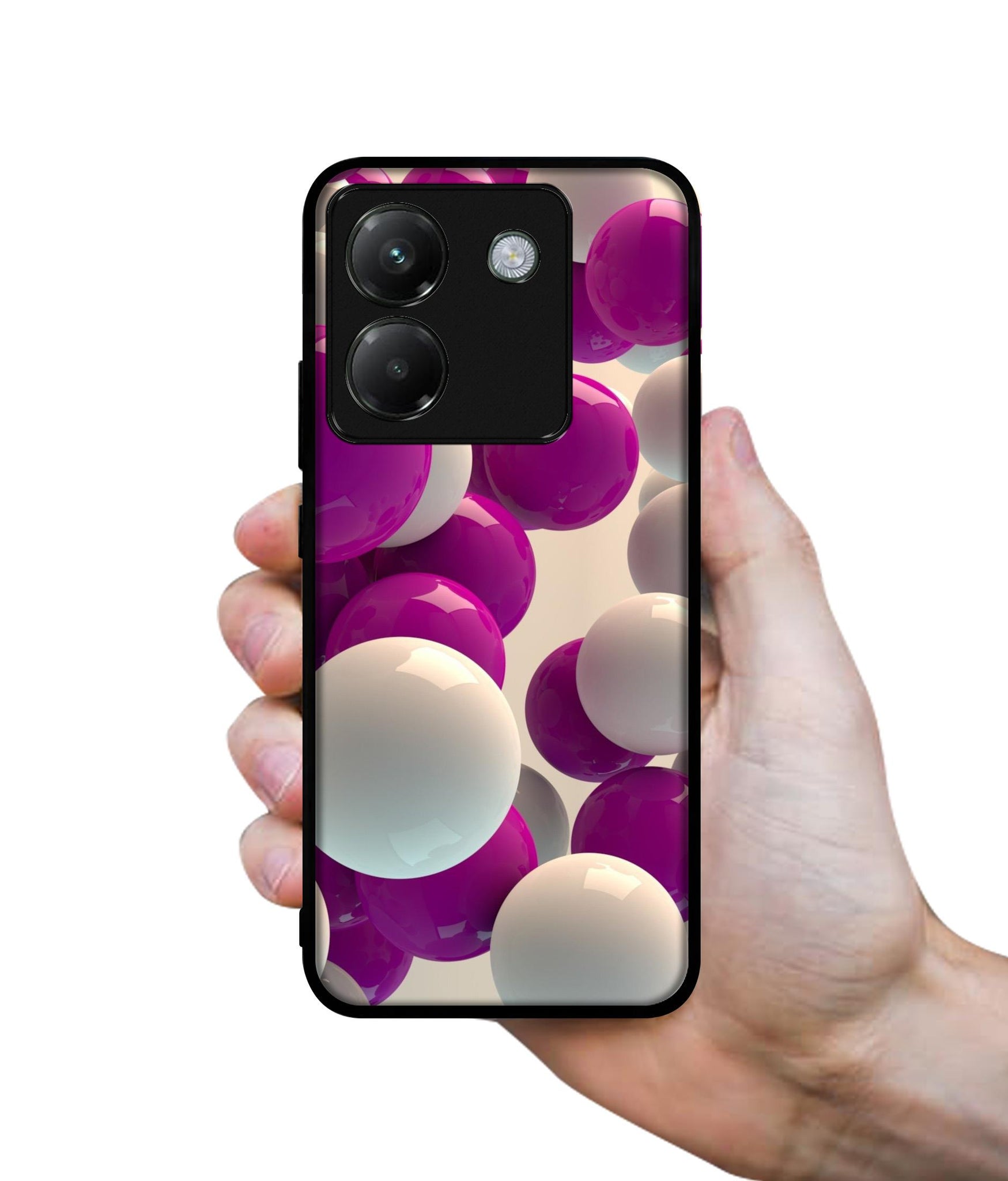 3D Balloons Designer 2D Printed Back Case Cover for Poco M7 Pro 5G