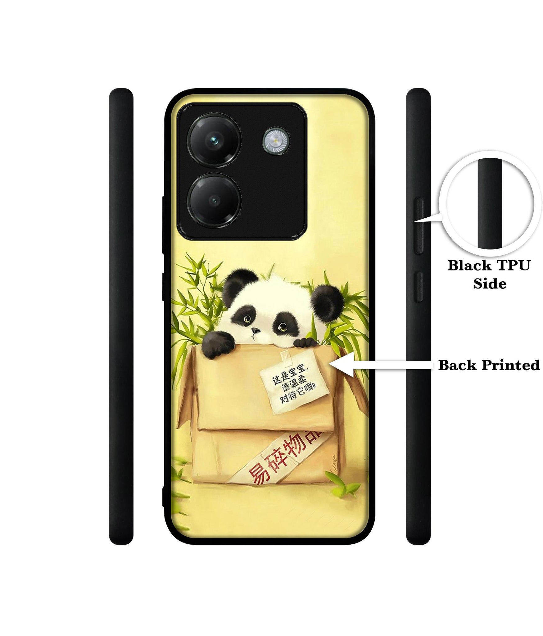 Panda In Box Designer 2D Printed Back Case Cover for Poco M7 Pro 5G