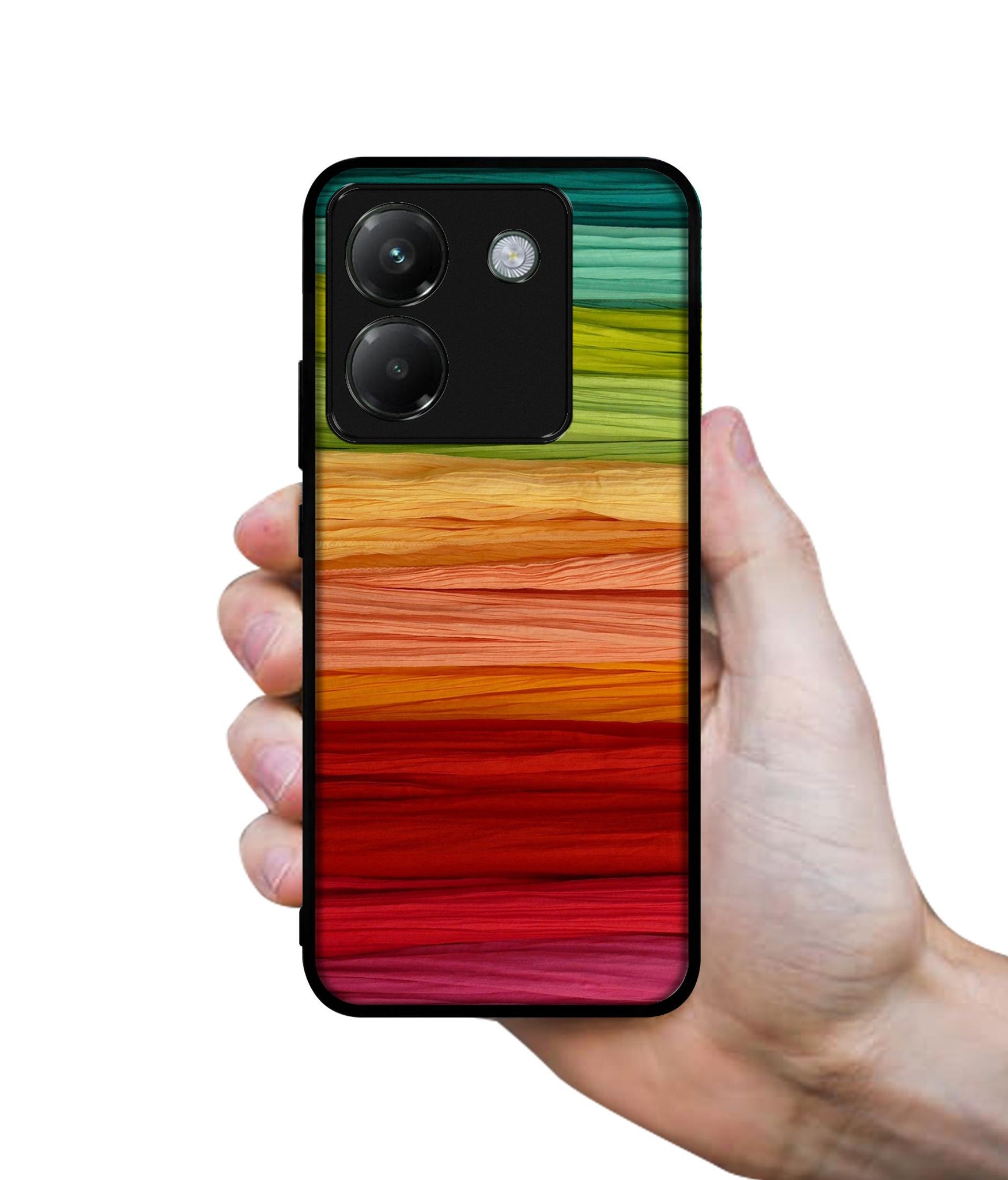 Colorful Thread Designer 2D Printed Back Case Cover for Poco M7 Pro 5G