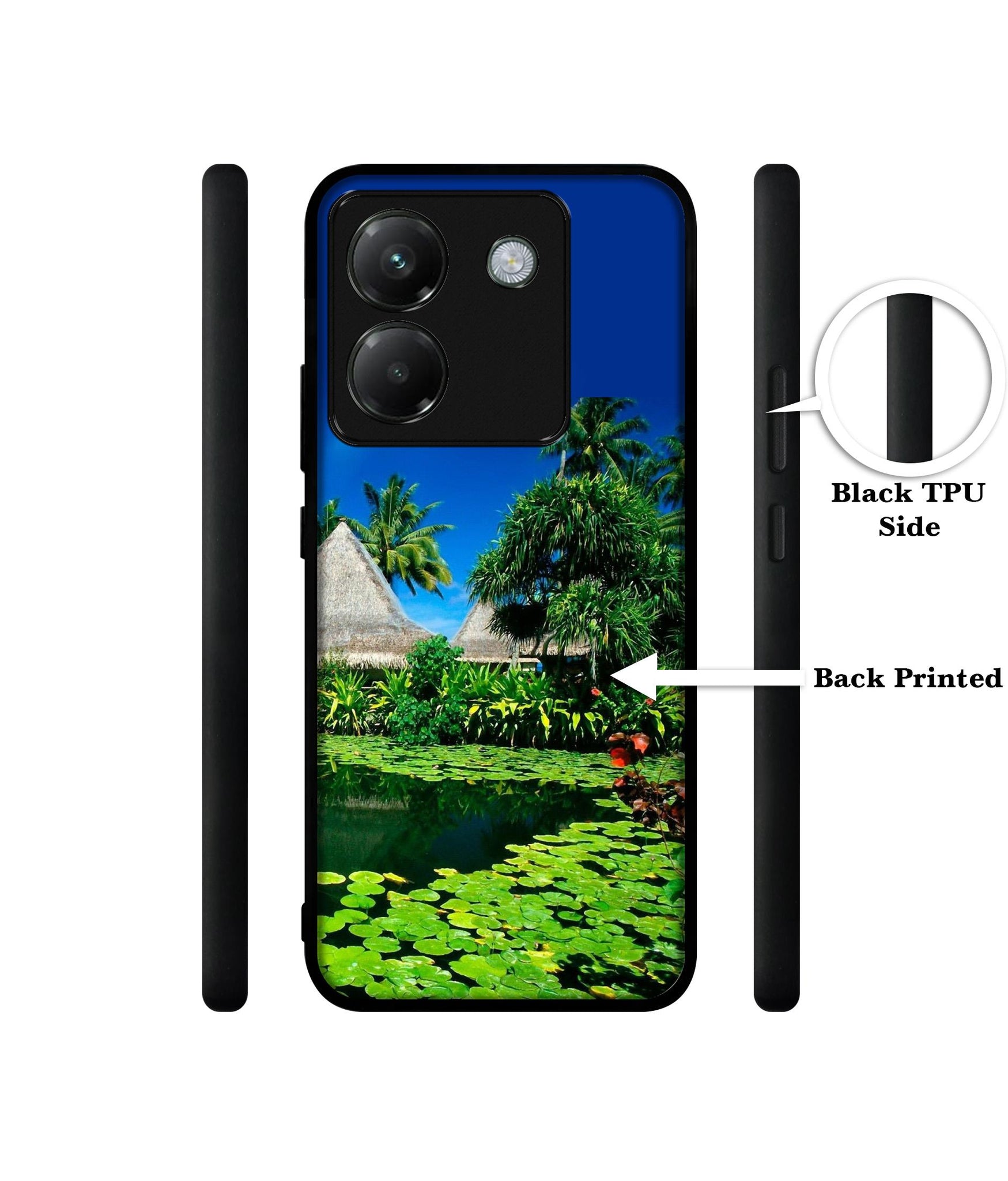 Tropics Water Designer 2D Printed Back Case Cover for Poco M7 Pro 5G