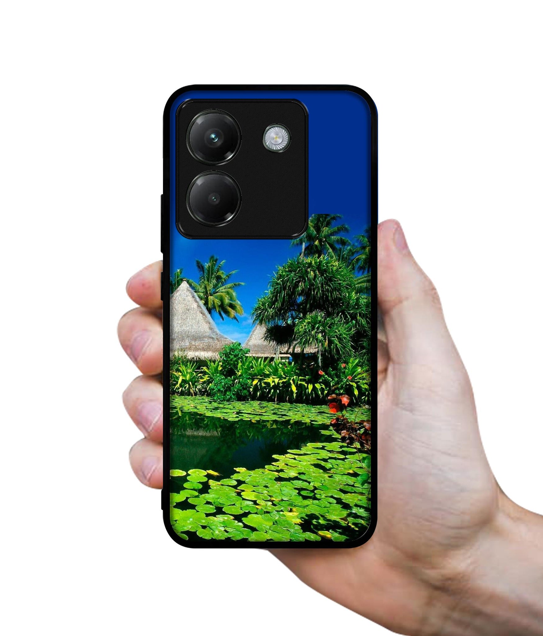 Tropics Water Designer 2D Printed Back Case Cover for Poco M7 Pro 5G
