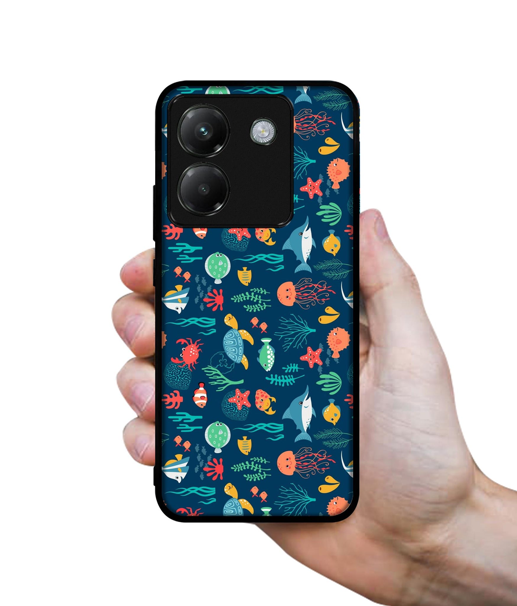 Aquarium Texture Designer 2D Printed Back Case Cover for Poco M7 Pro 5G