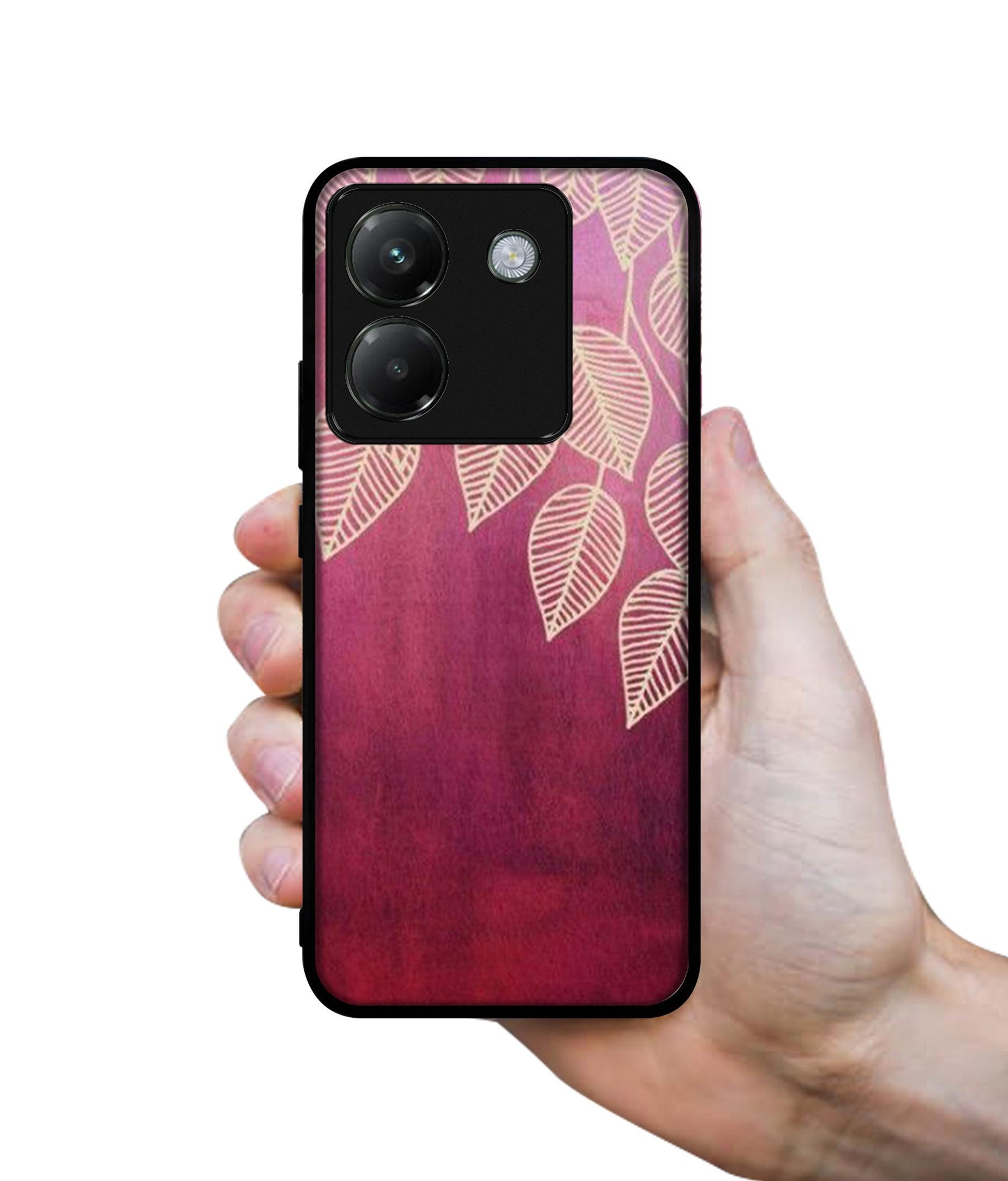 Leaf Pattern Designer 2D Printed Back Case Cover for Poco M7 Pro 5G