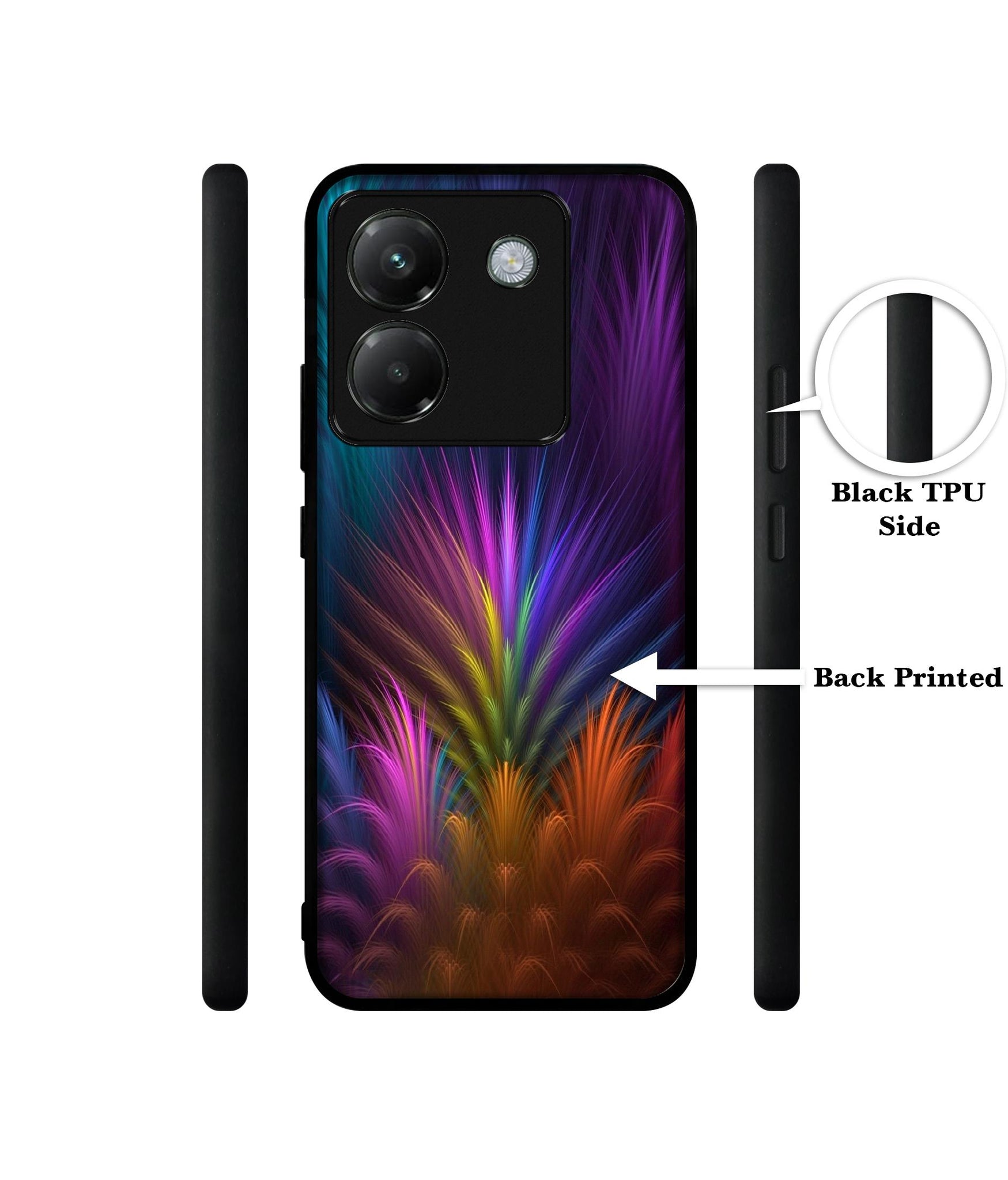 Multicoloured Designer 2D Printed Back Case Cover for Poco M7 Pro 5G