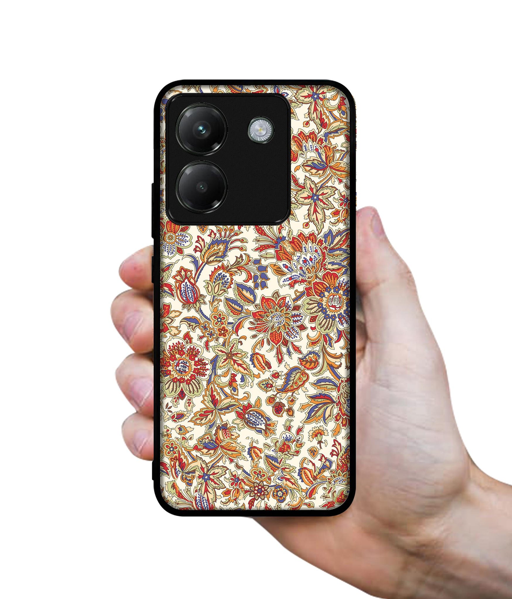 Floral Designer 2D Printed Back Case Cover for Poco M7 Pro 5G