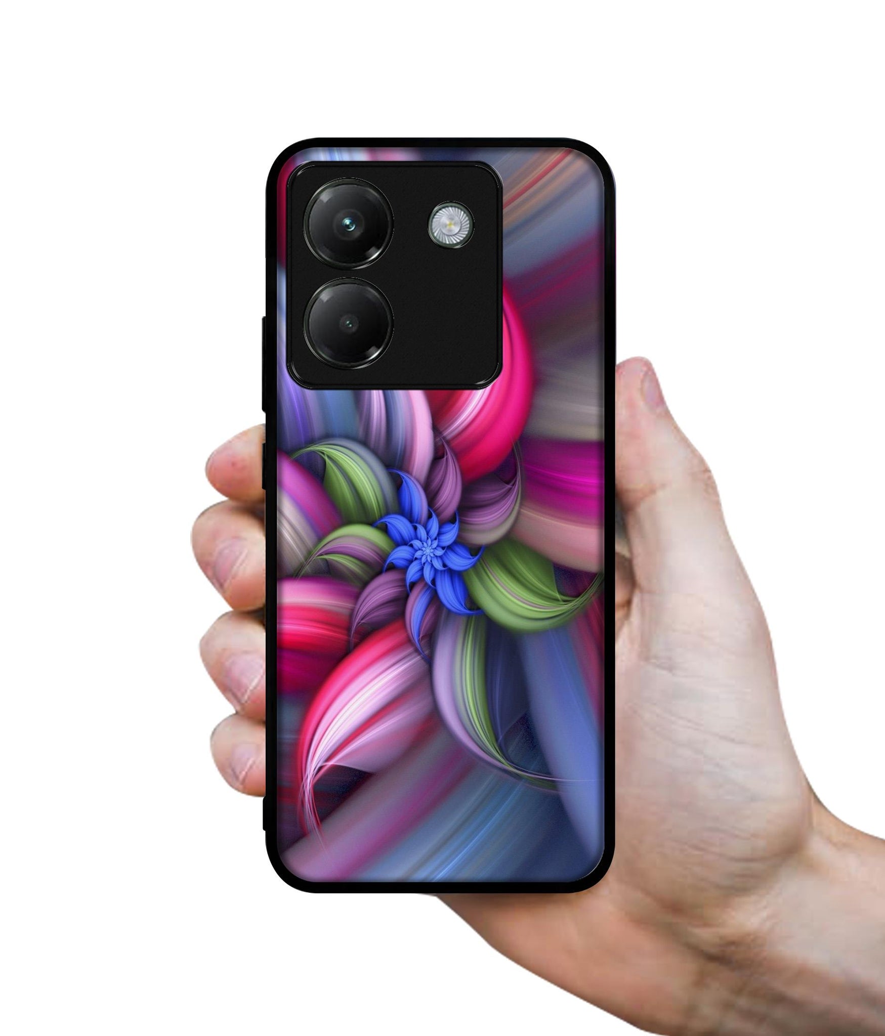 Colorful Flower Designer 2D Printed Back Case Cover for Poco M7 Pro 5G