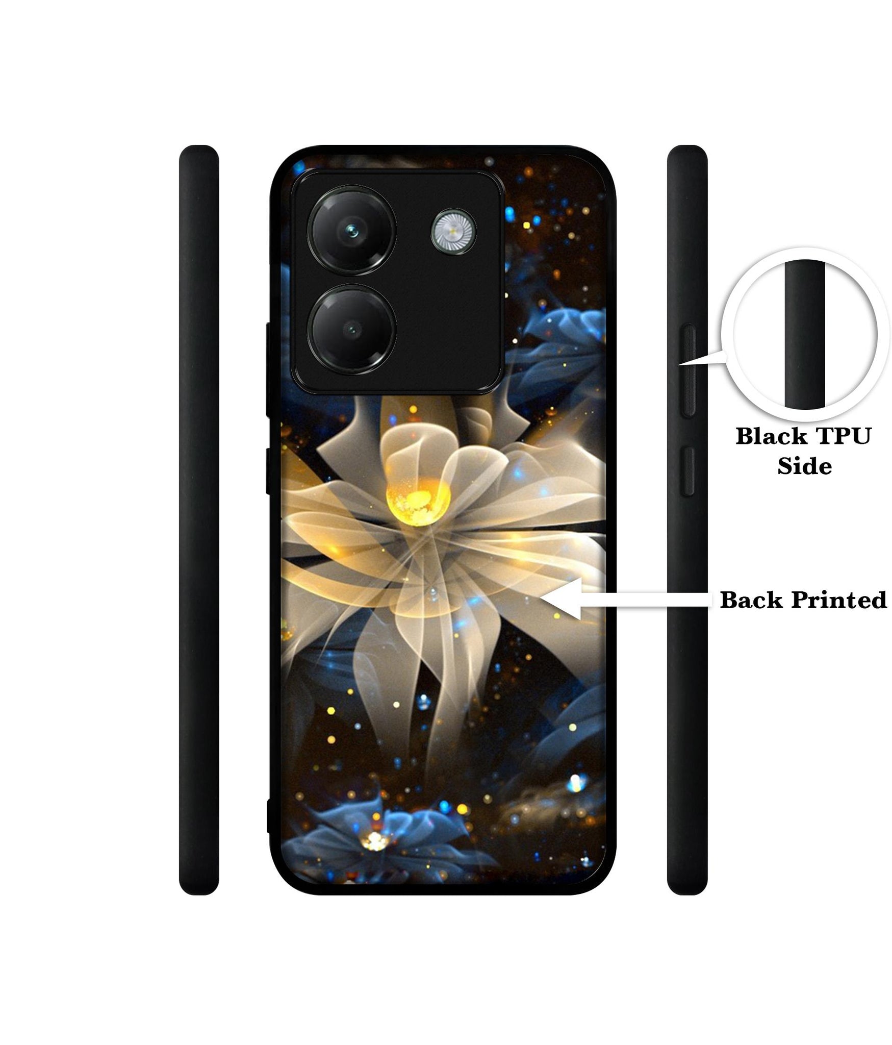 Art Flower Designer 2D Printed Back Case Cover for Poco M7 Pro 5G