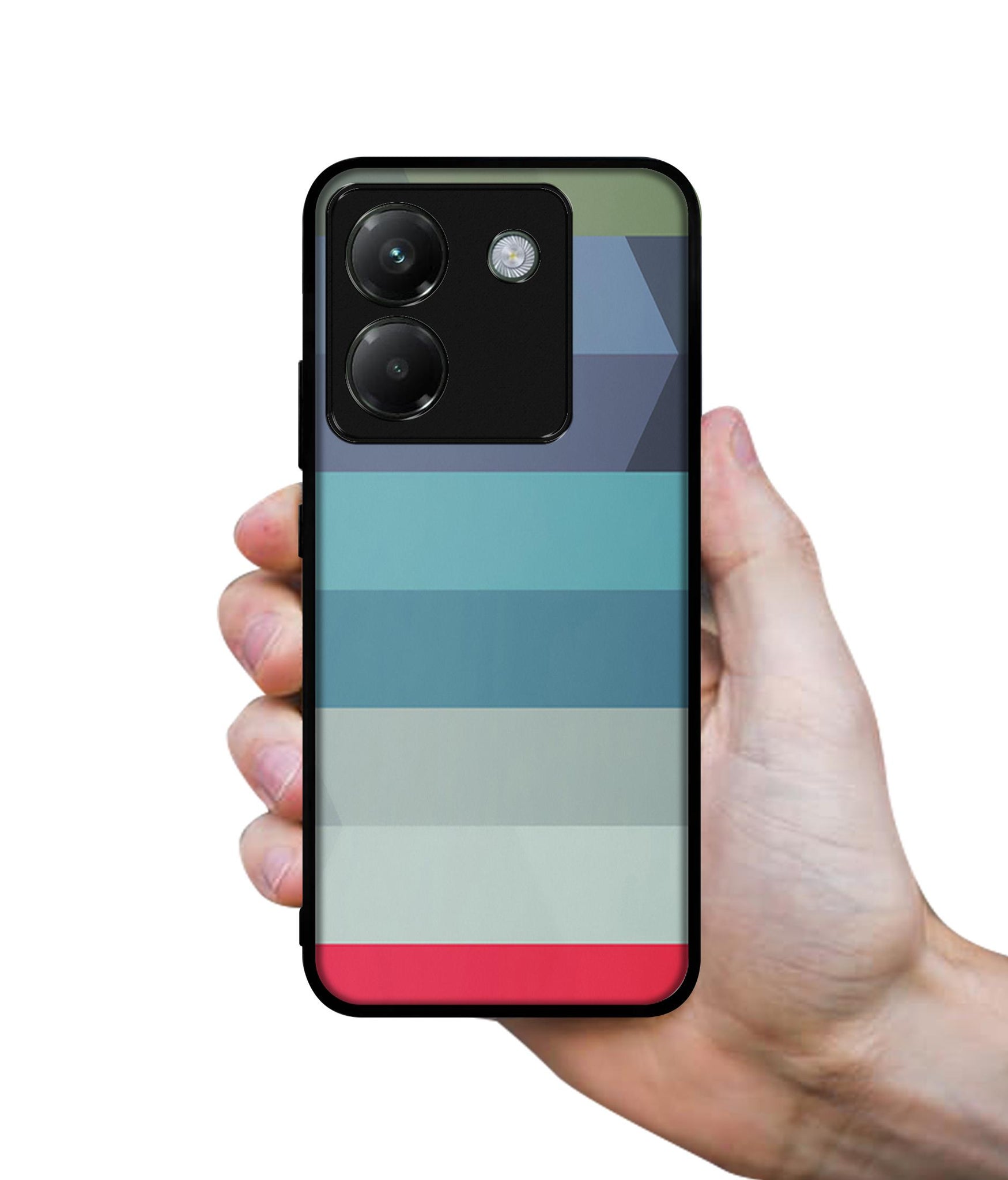 Colorful Lines Designer 2D Printed Back Case Cover for Poco M7 Pro 5G