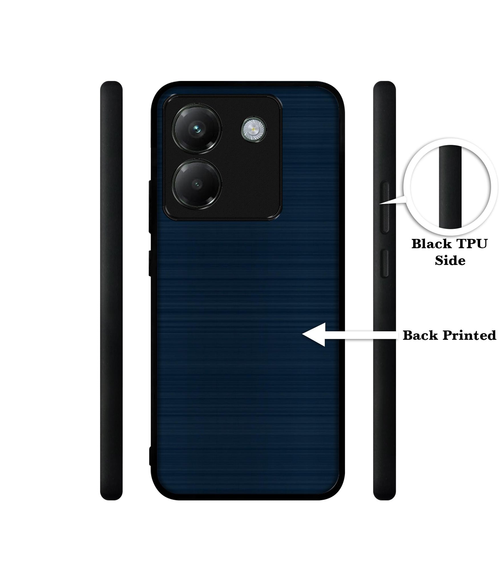Blue Line Designer 2D Printed Back Case Cover for Poco M7 Pro 5G