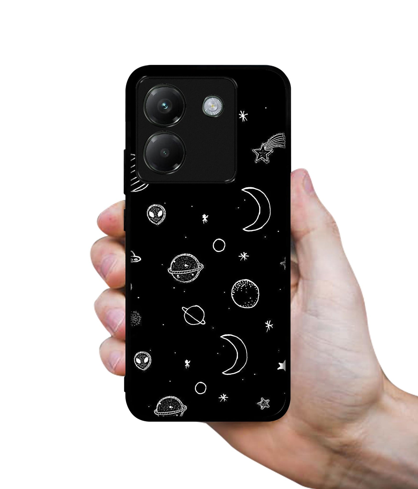 Space Stars Universe Designer 2D Printed Back Case Cover for Poco M7 Pro 5G