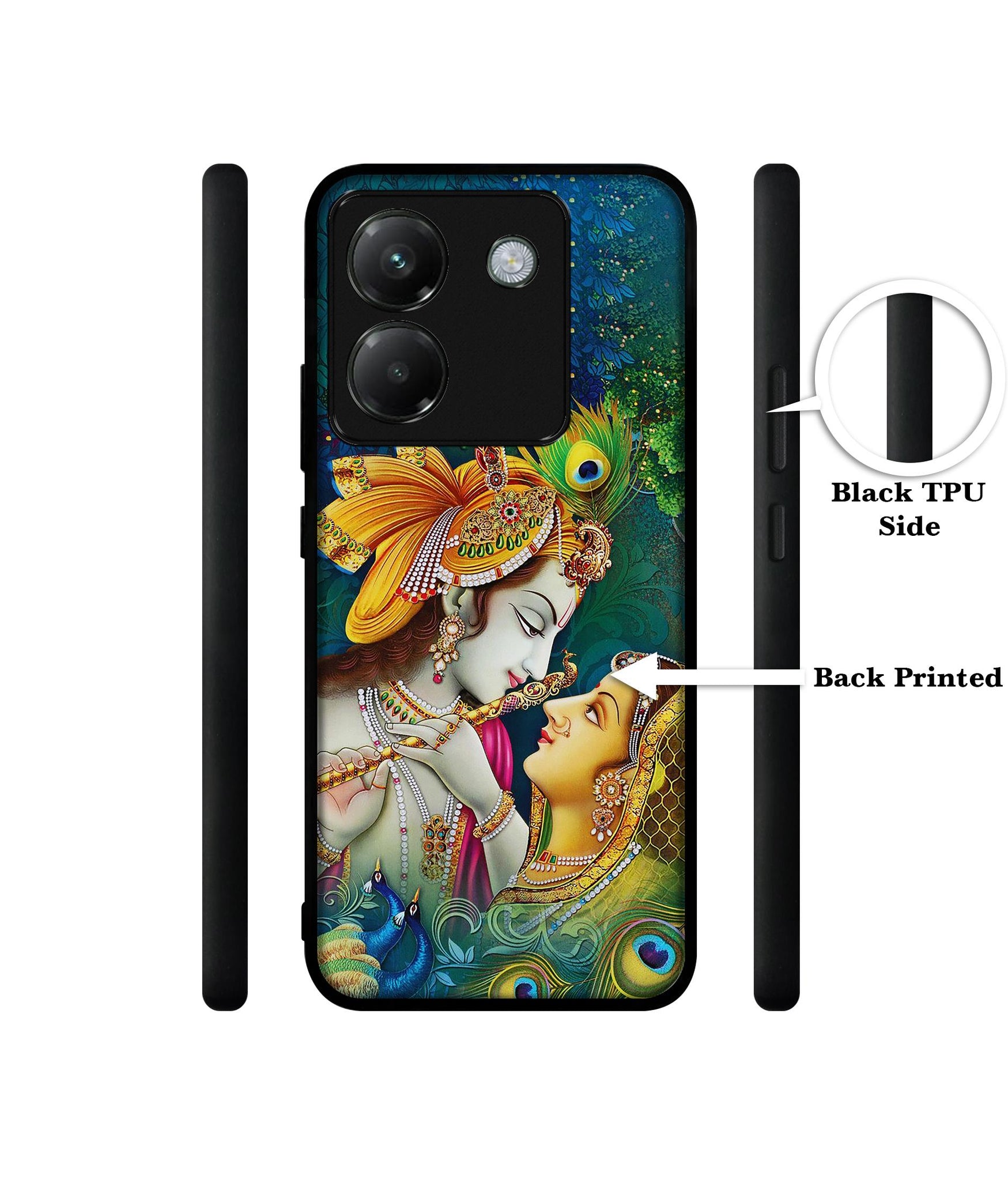 Radha Kishan Love Designer 2D Printed Back Case Cover for Poco M7 Pro 5G